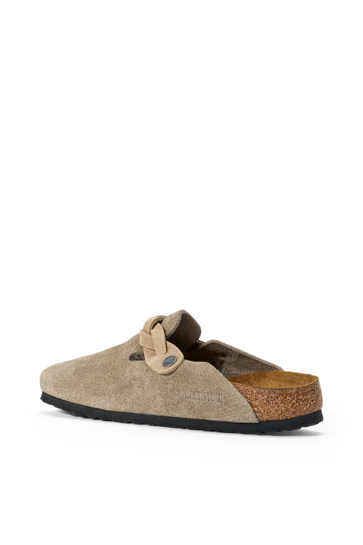 BIRKENSTOCK BOSTON BRAID CLOG | TAUPE
