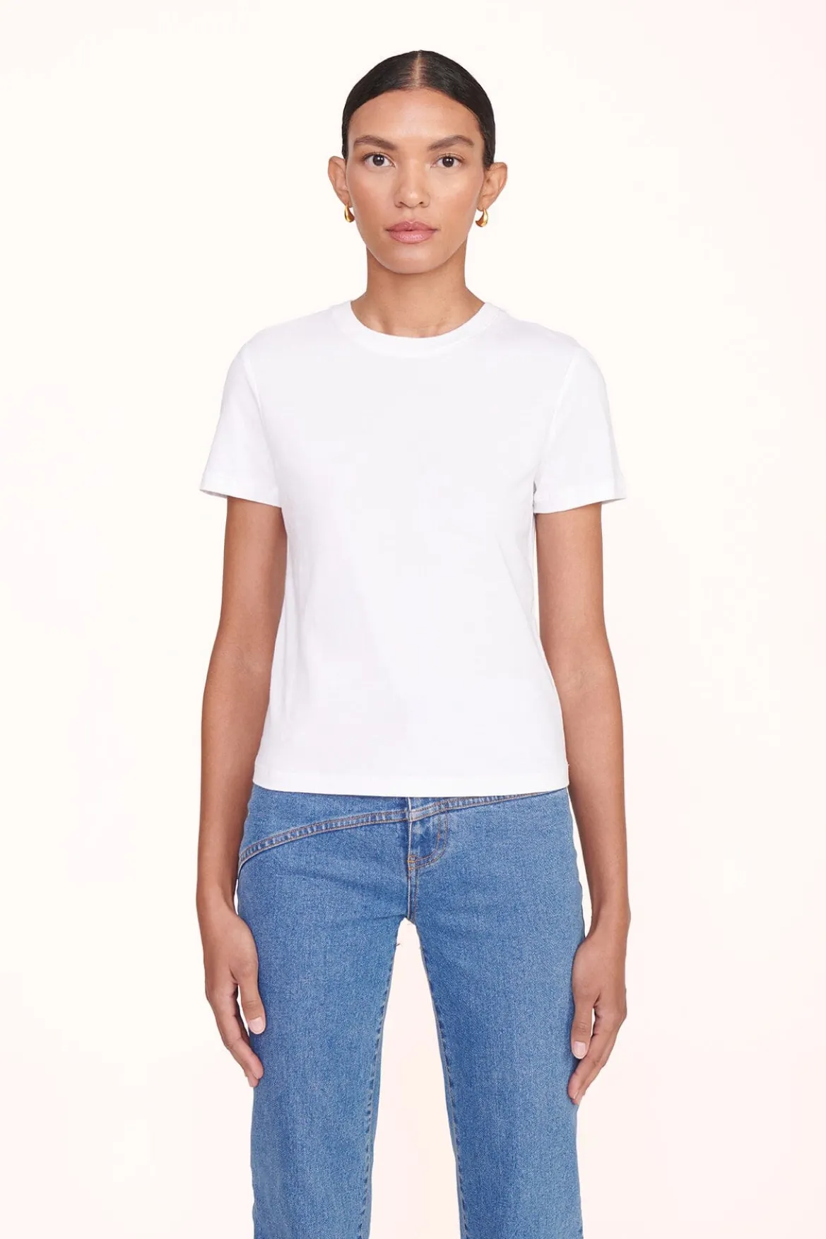 CREW NECK T SHIRT | WHITE