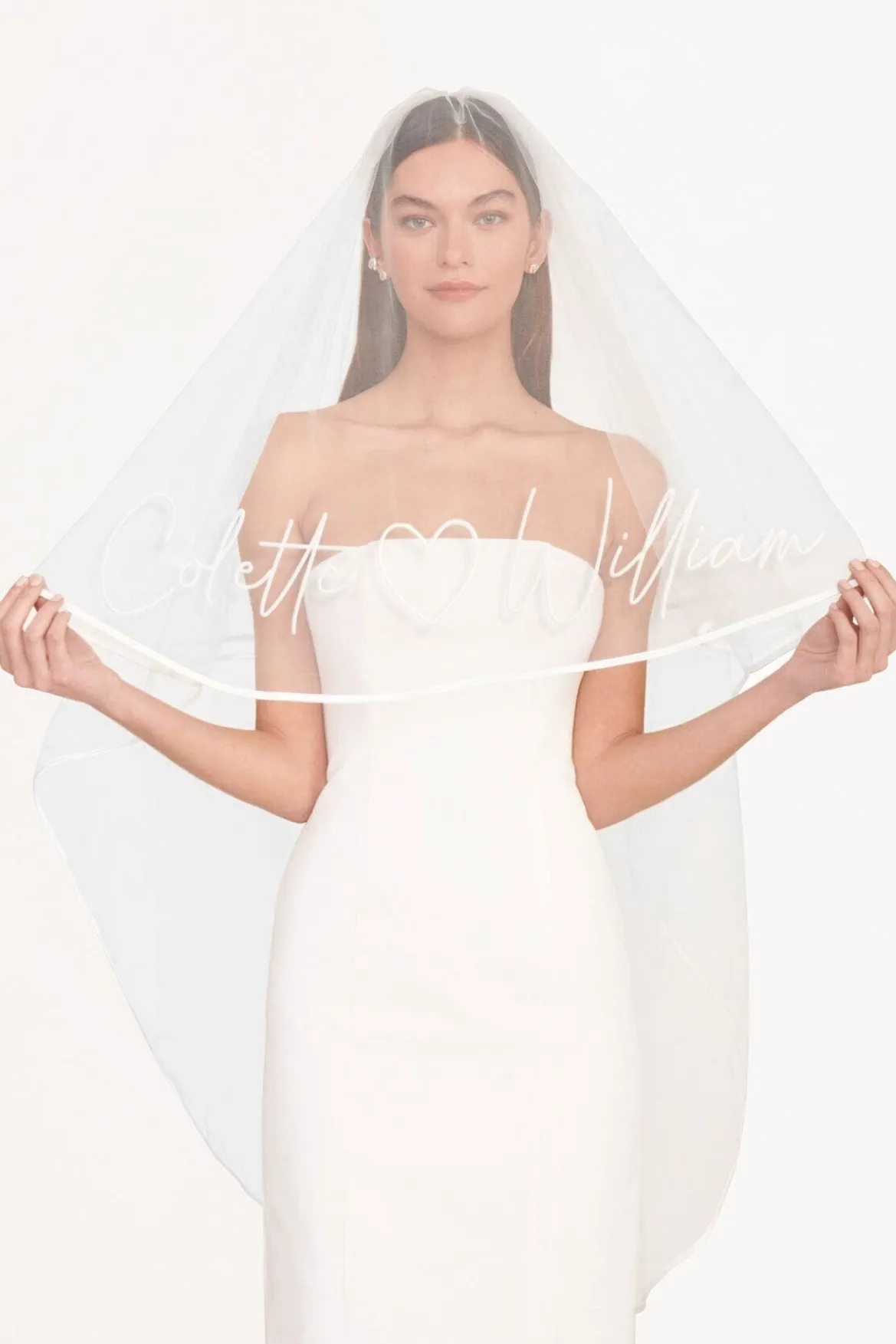 CUSTOM EMBROIDERED VEIL