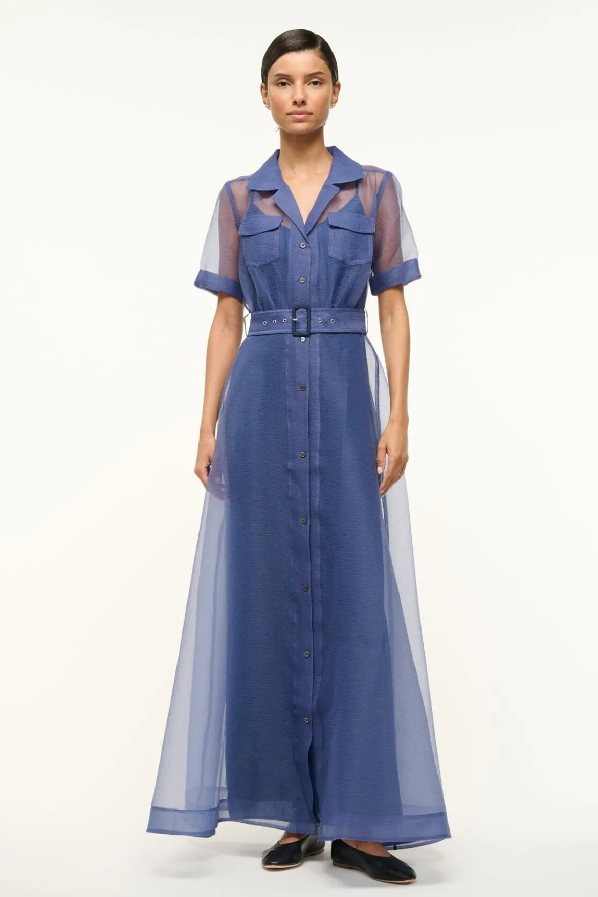 MILLIE DRESS | NAVY ORGANZA