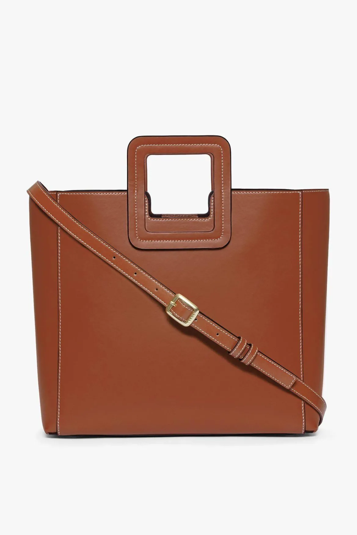 SHIRLEY LEATHER BAG | SADDLE