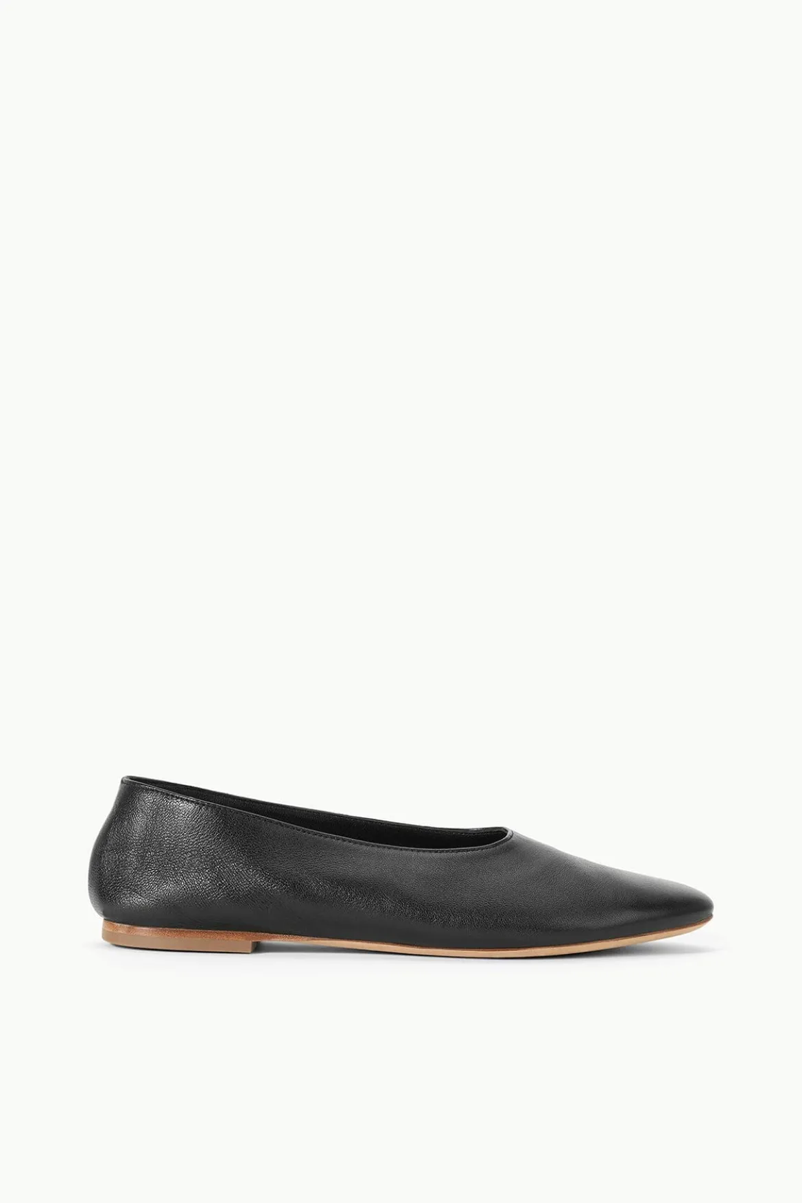 STAUD ALBA BALLET FLAT BLACK