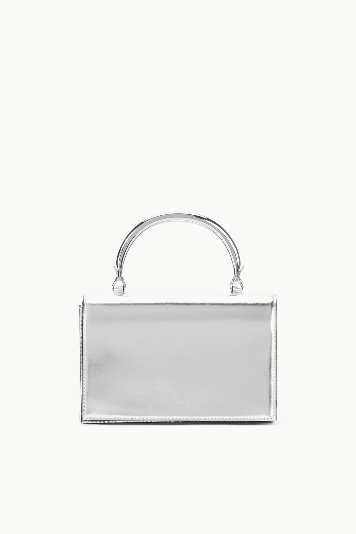 STAUD ARC EVENING BAG CHROME