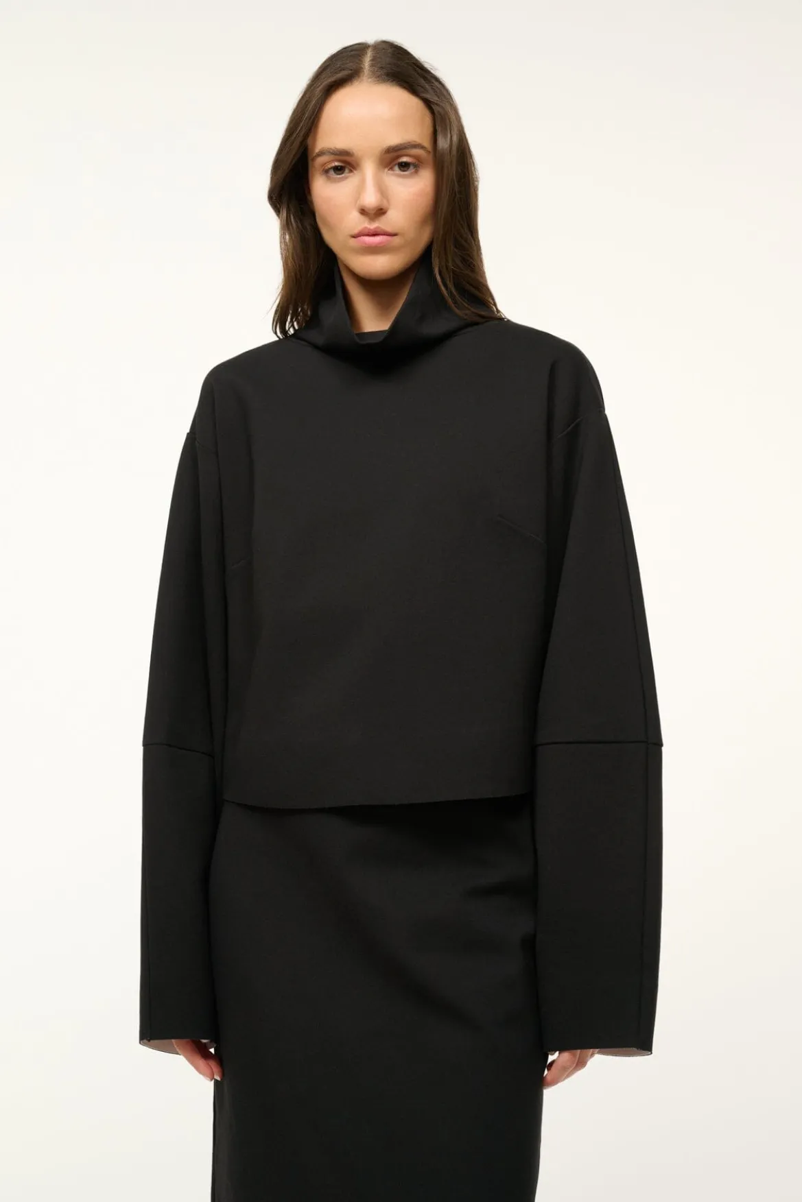 STAUD BINOCHE TOP BLACK