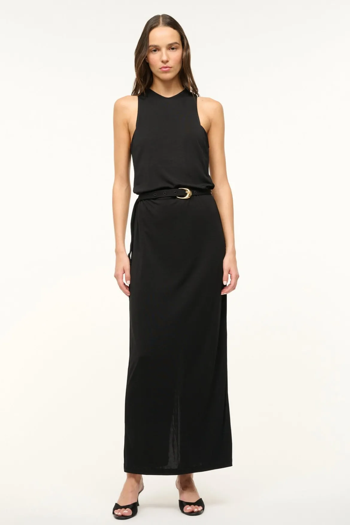 STAUD BRANDY DRESS BLACK