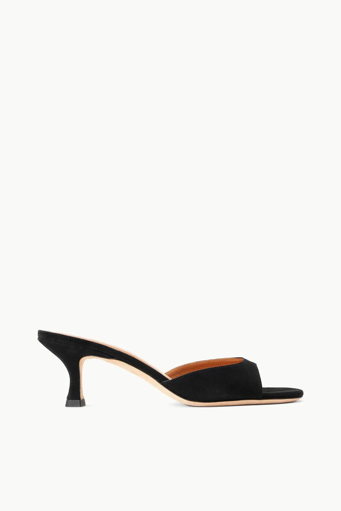STAUD BRIGITTE MULE BLACK SUEDE