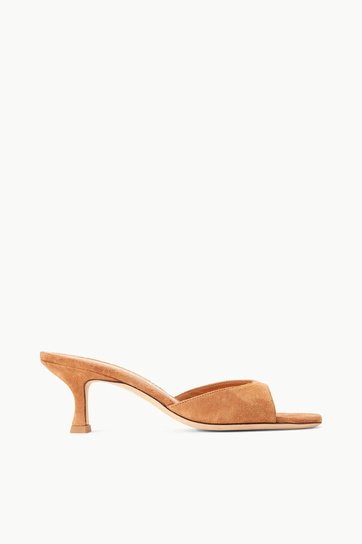 STAUD BRIGITTE MULE TAN SUEDE