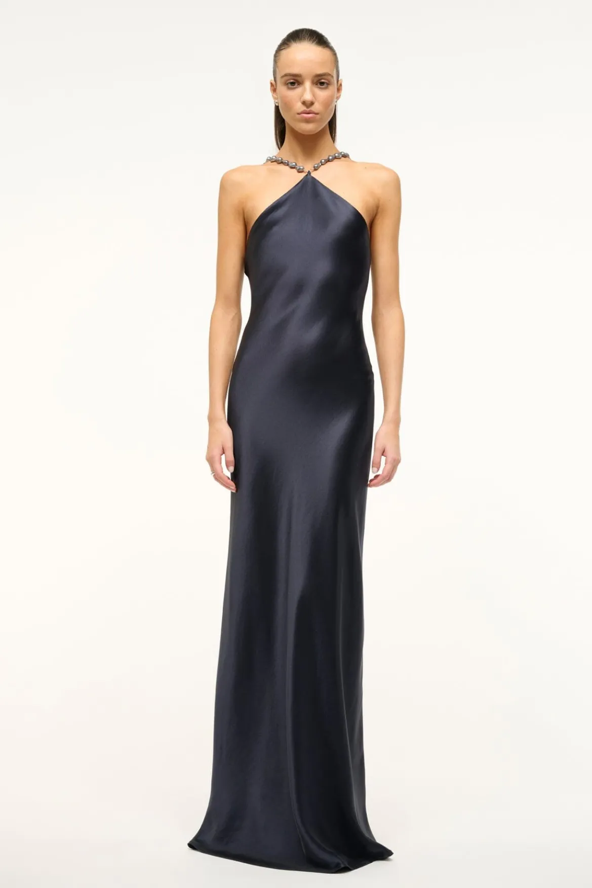 STAUD CADENCE DRESS NAVY