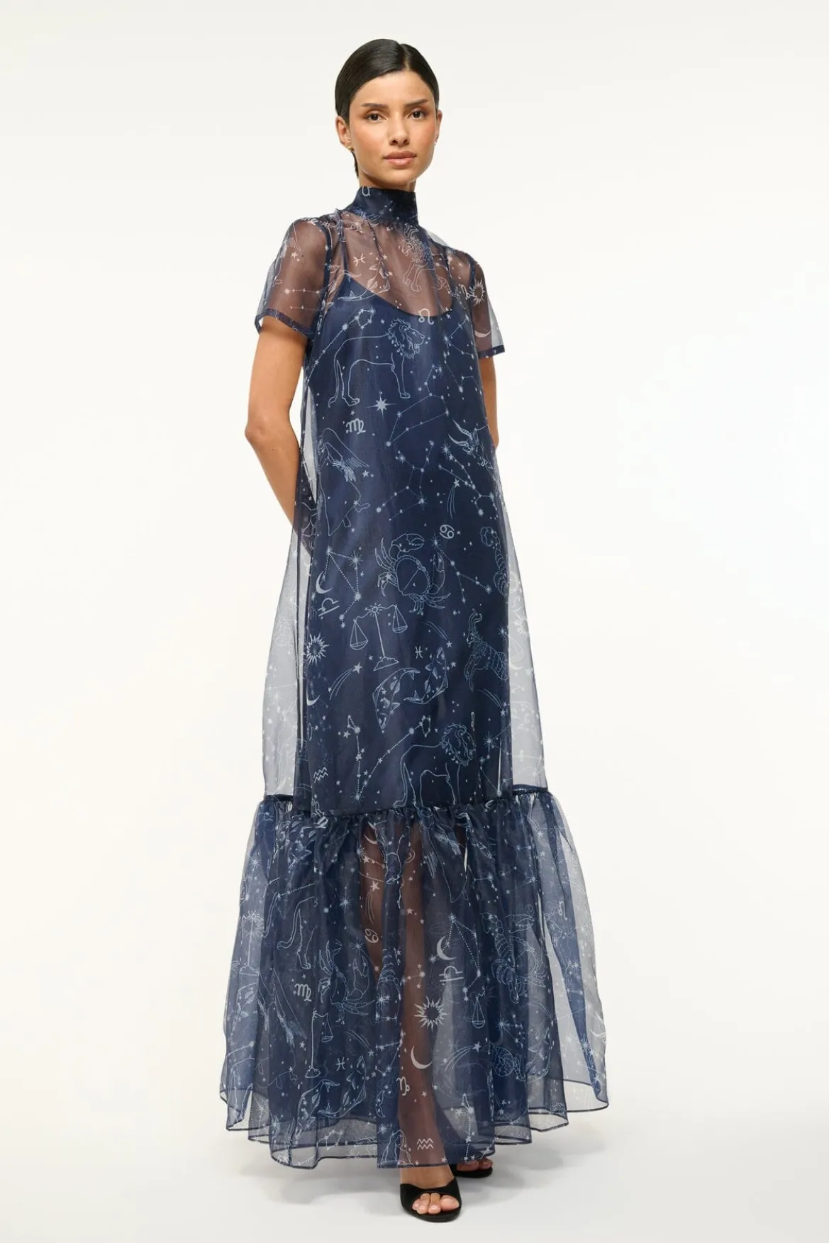 STAUD CALLUNA DRESS ZODIAC CONSTELLATION