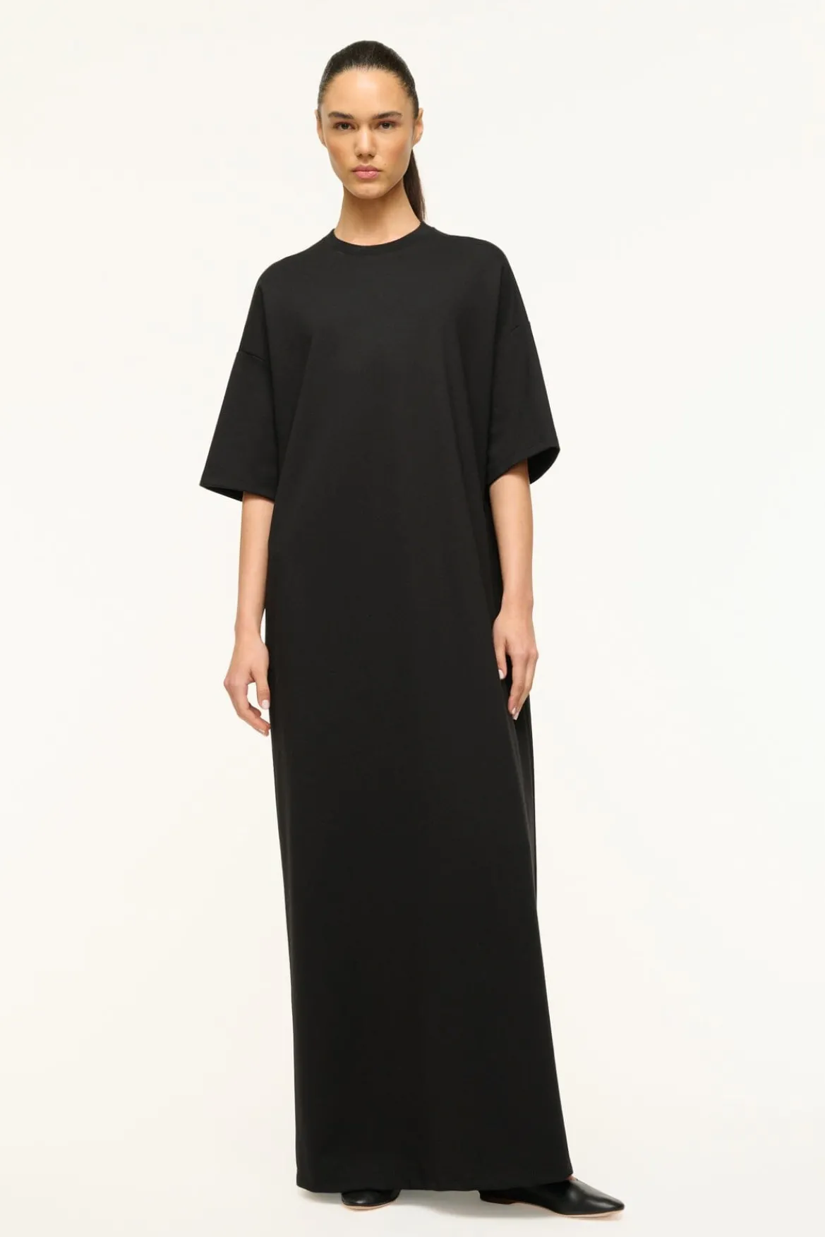STAUD CAPSULE MAXI DRESS BLACK