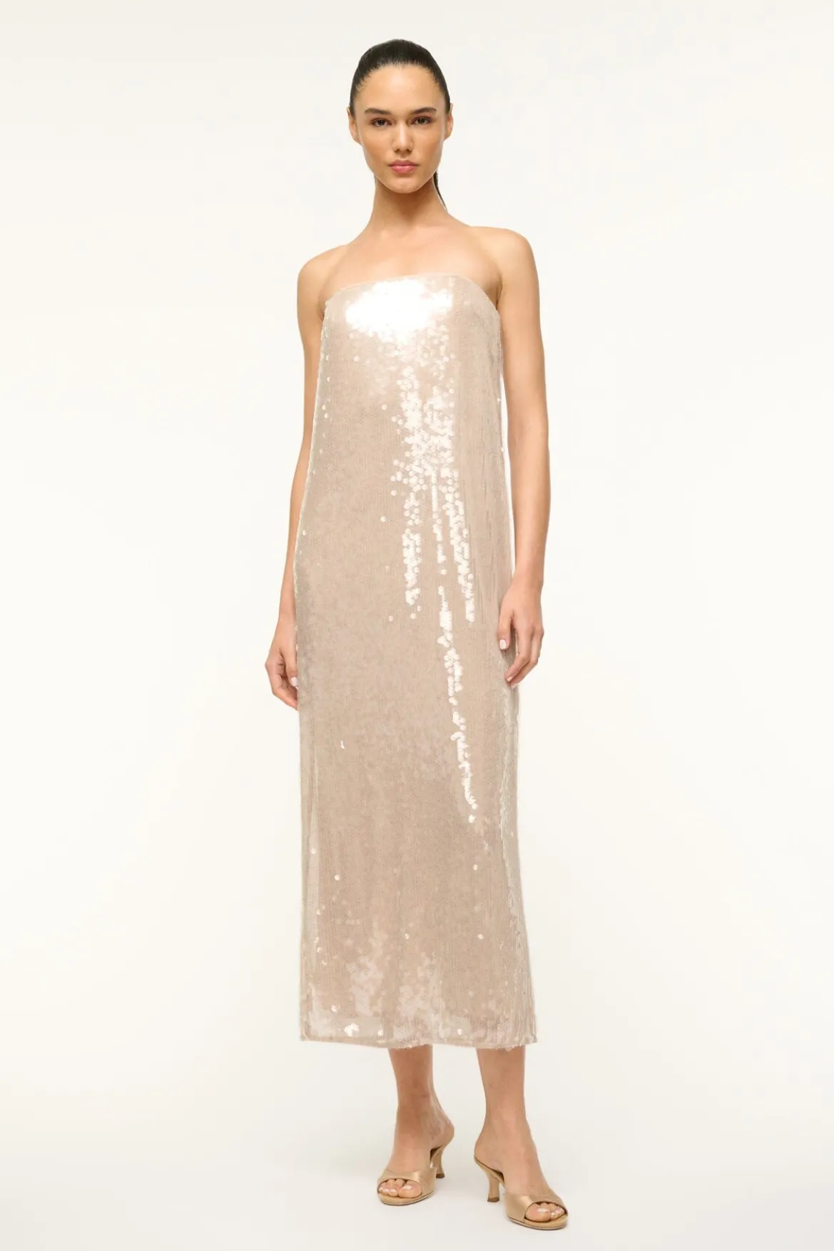 STAUD CASEY DRESS MOON