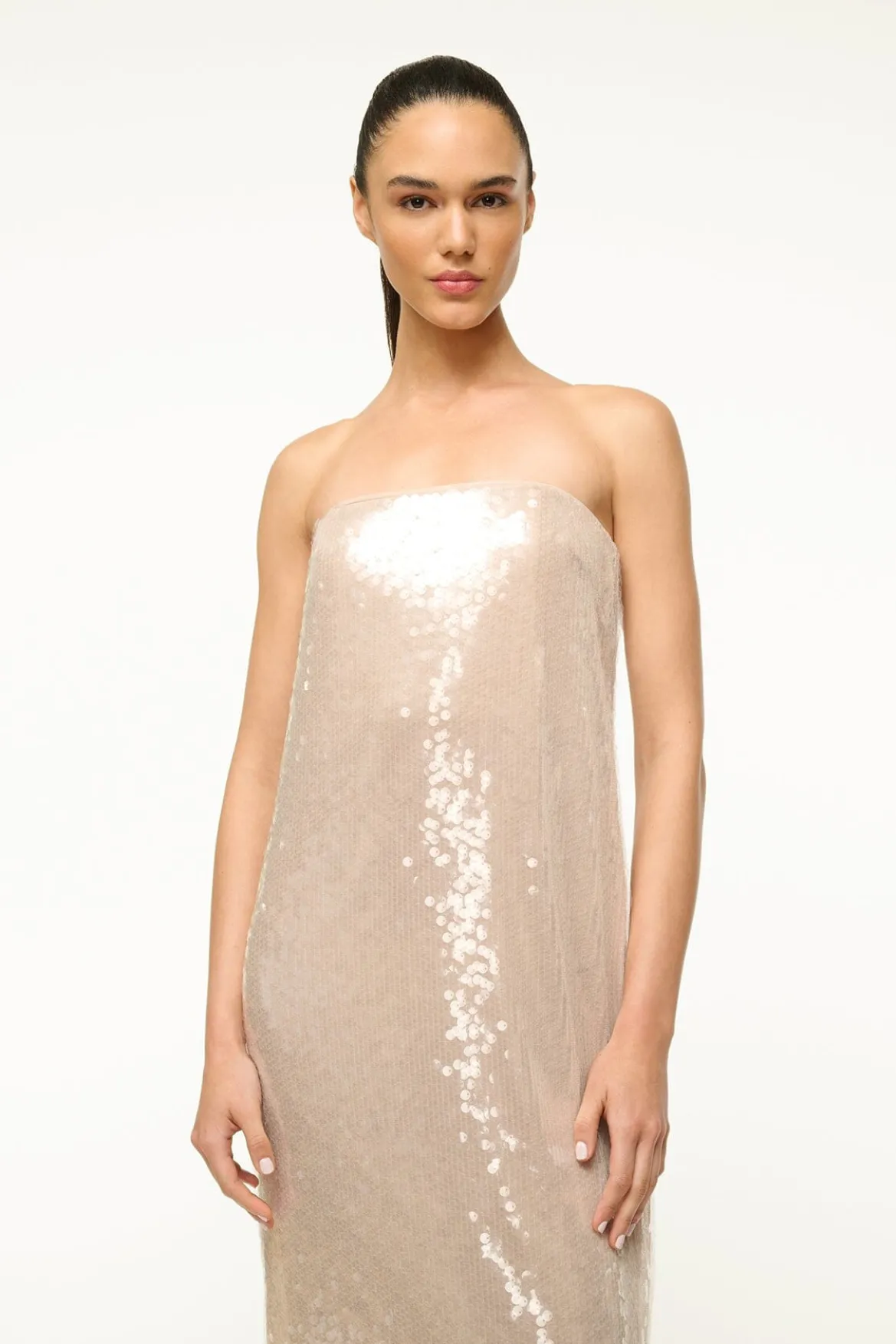 STAUD CASEY DRESS MOON