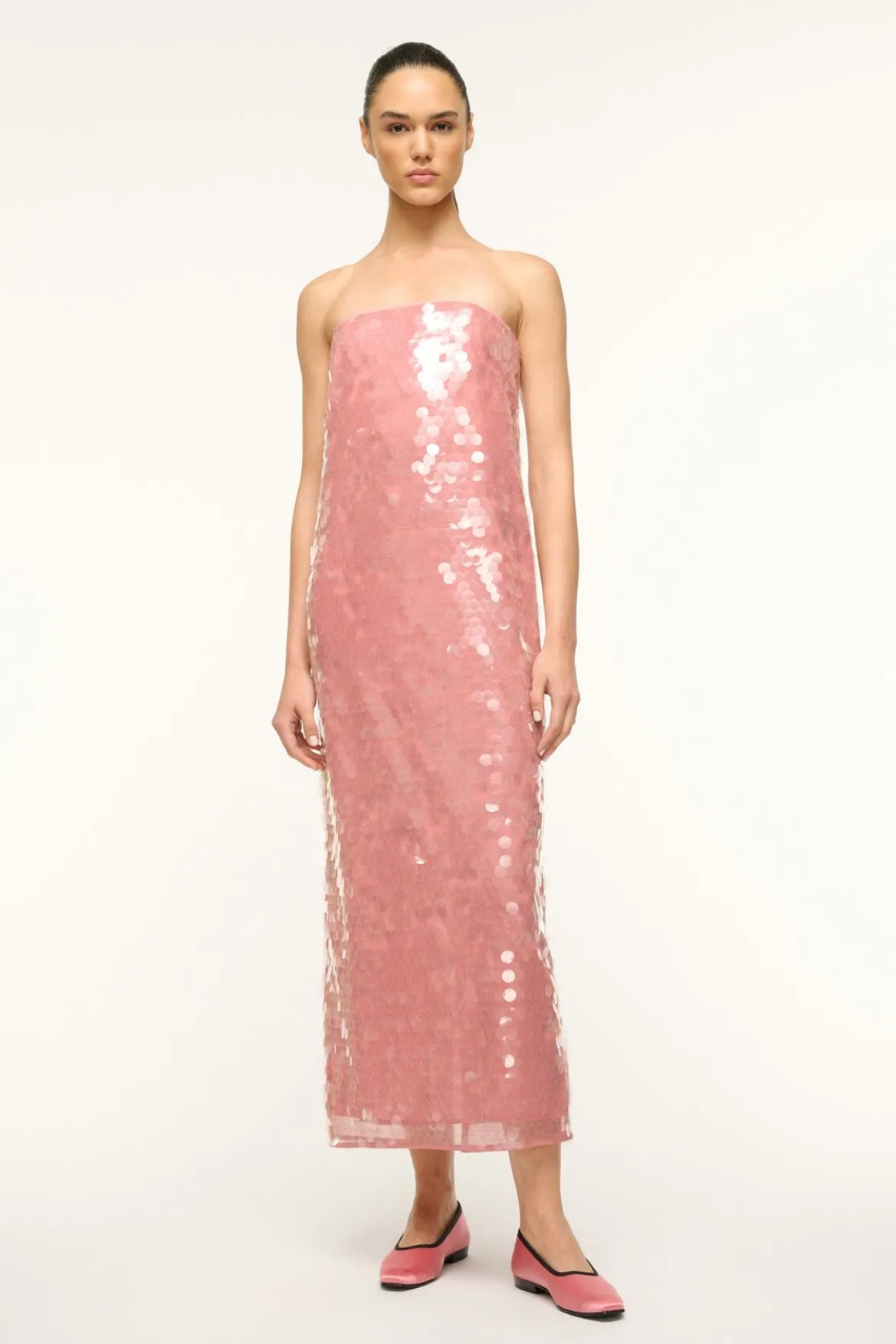 STAUD CASEY DRESS SIENNA