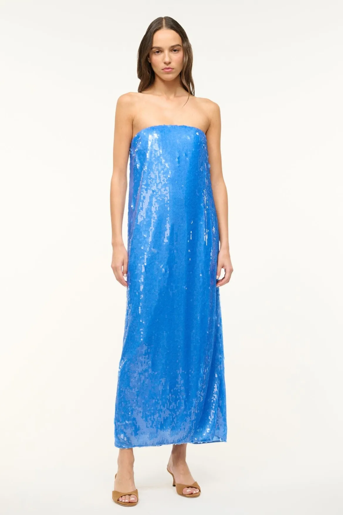 STAUD CASEY DRESS CORNFLOWER