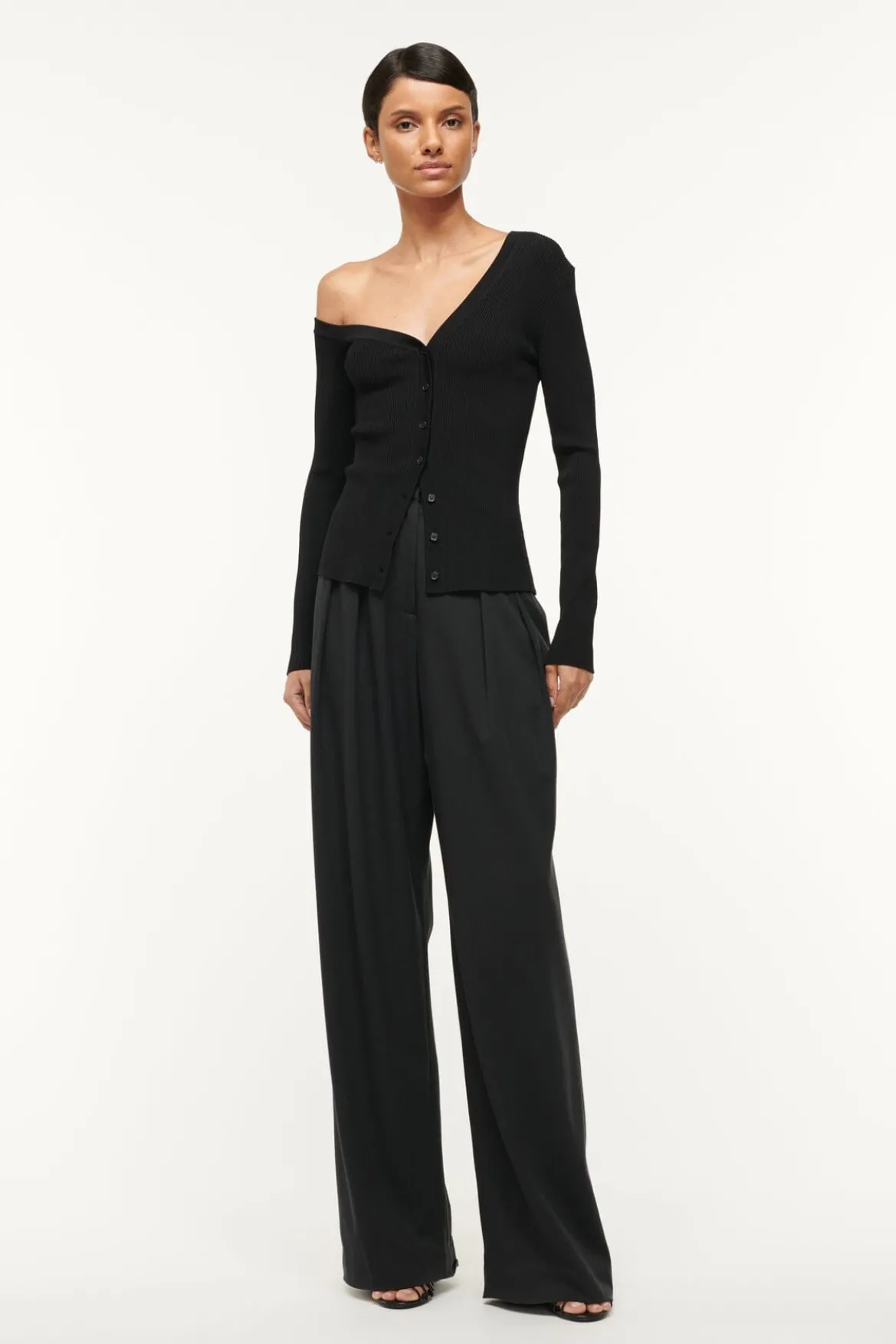 STAUD CRAFTSMAN SWEATER BLACK