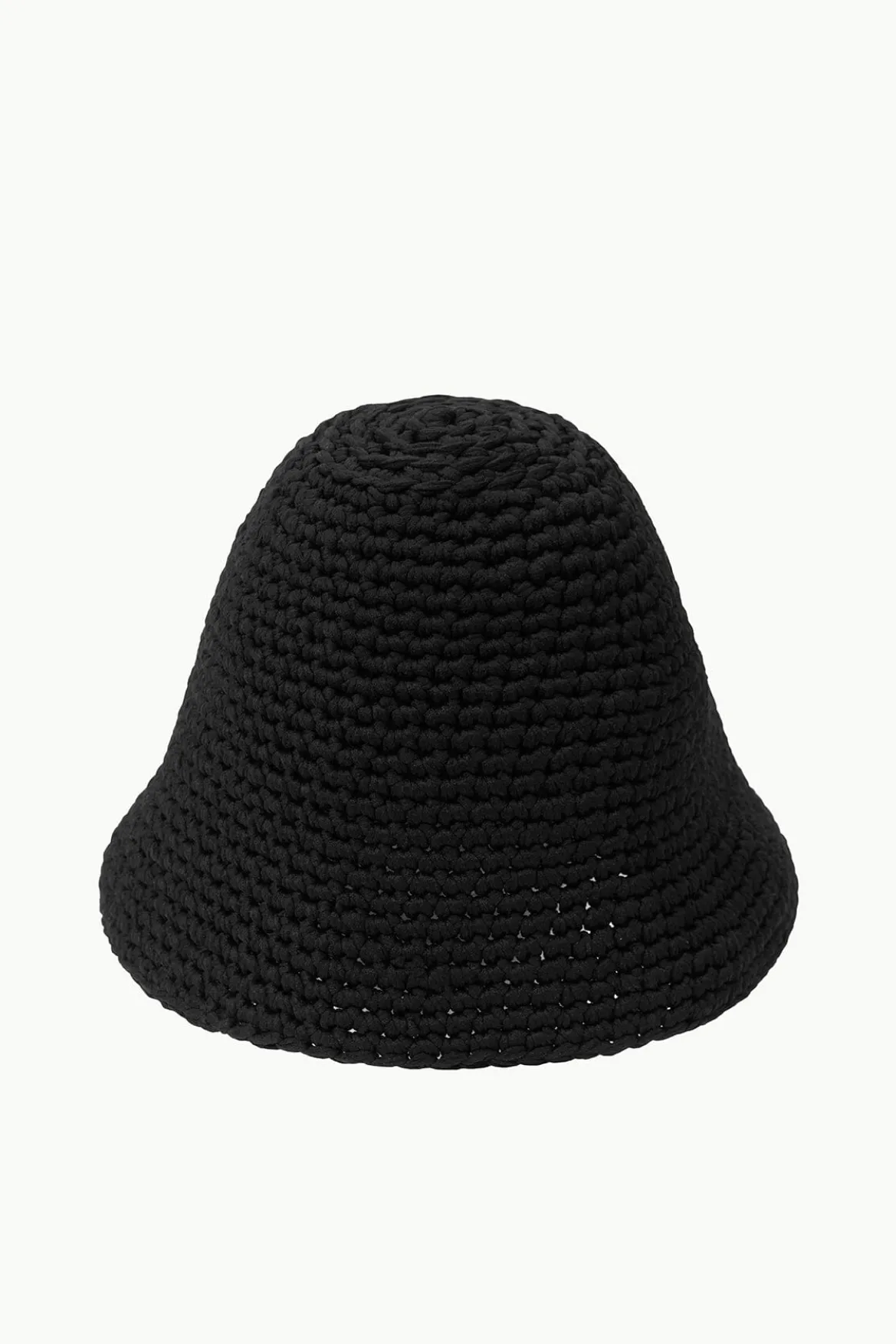STAUD CROCHET HAT BLACK