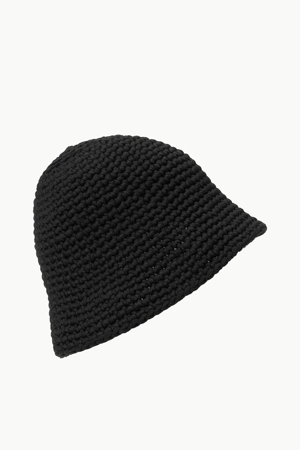 STAUD CROCHET HAT BLACK