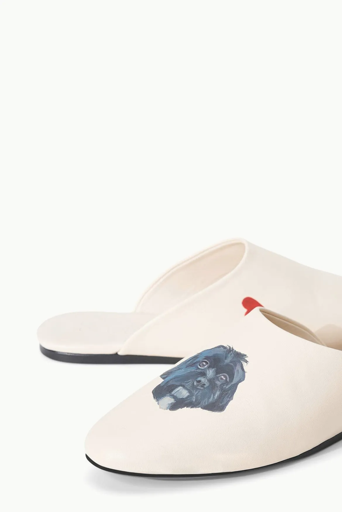 STAUD CUSTOM ABBY SLIPPER CREAM