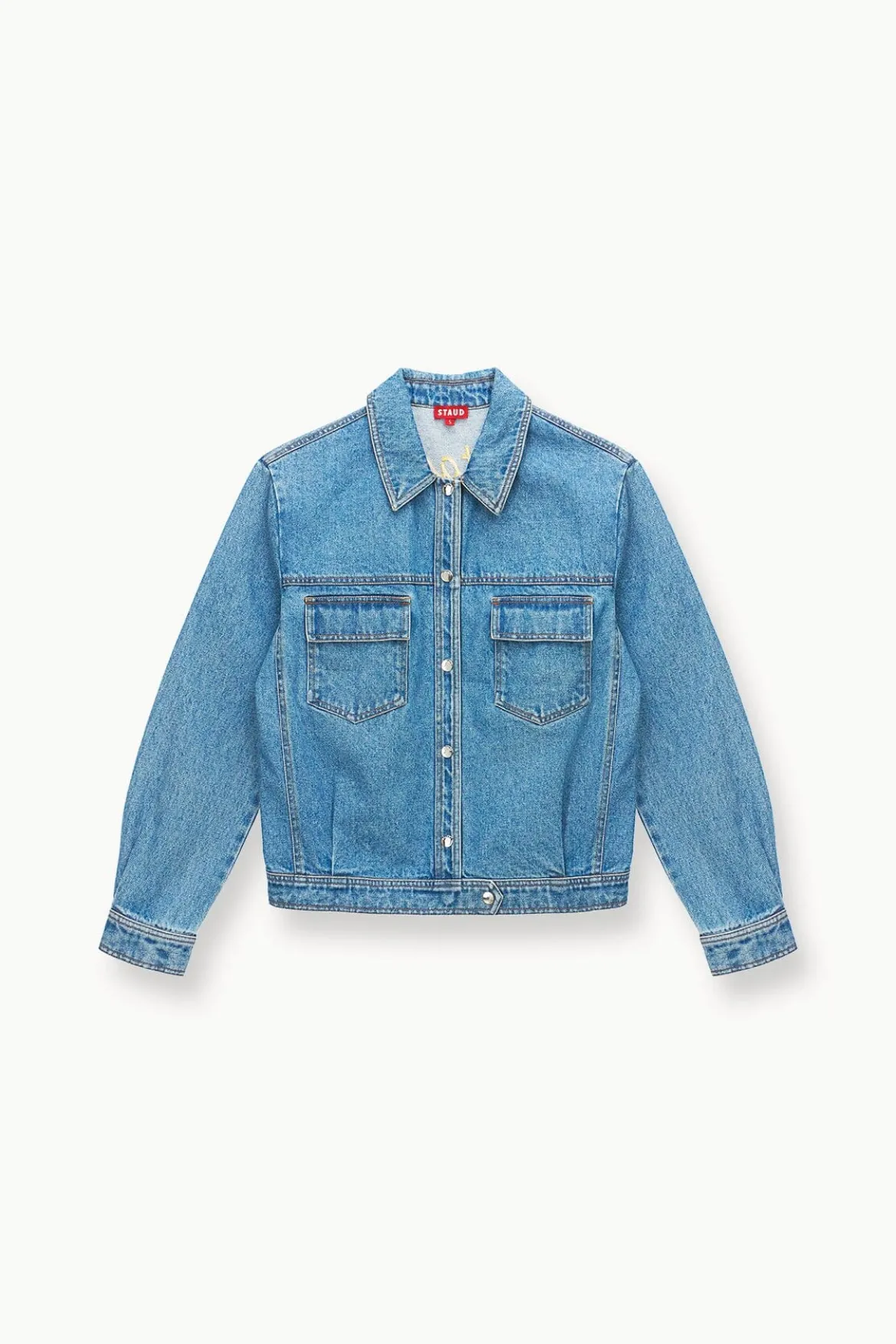 STAUD CUSTOM CLASSIC OVERSIZED RYAN JACKET | MEDIUM WASH