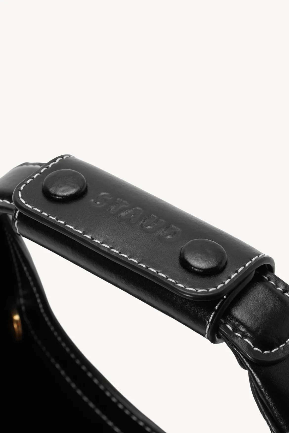 STAUD CUSTOM MINI MOON BAG | BLACK