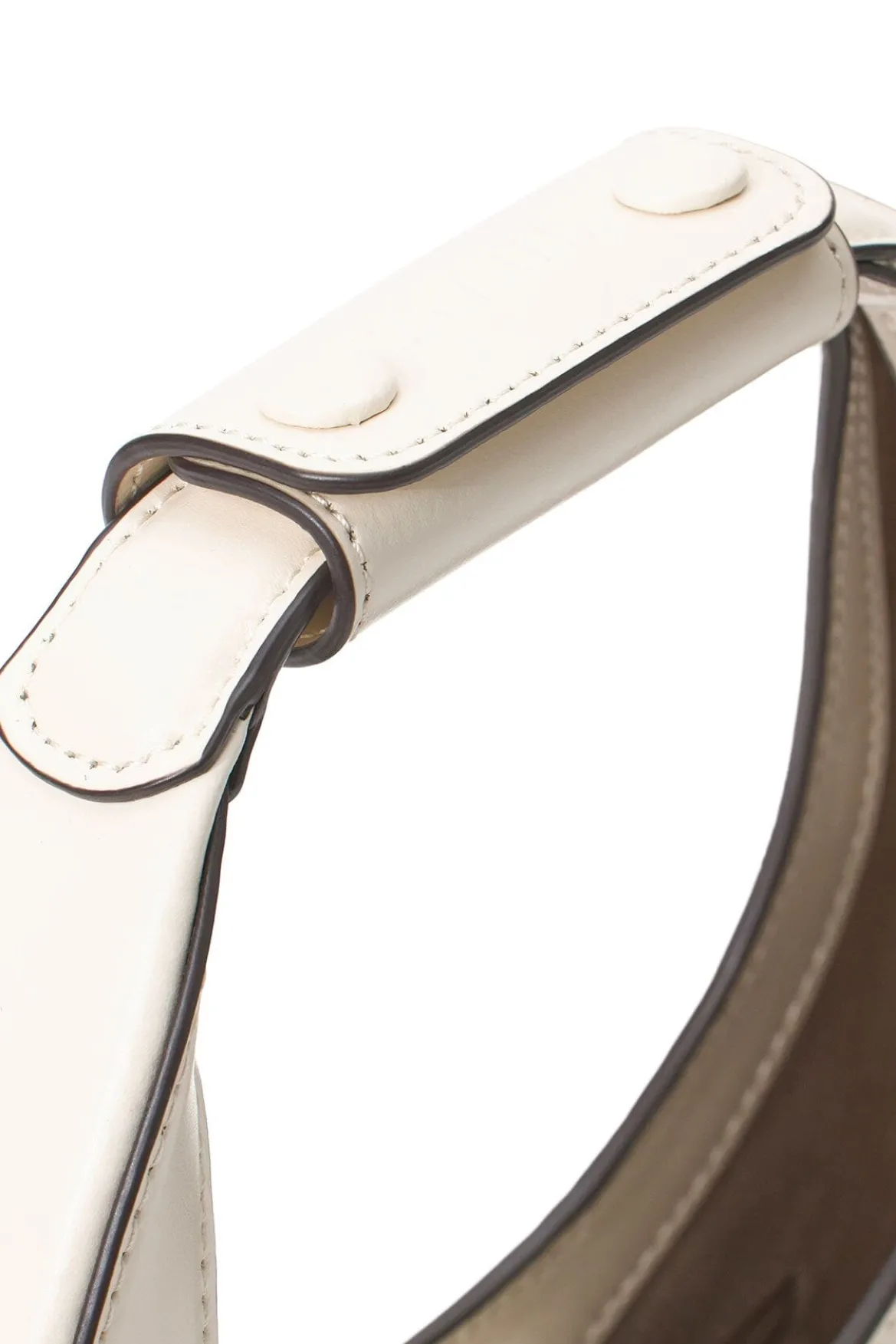 STAUD CUSTOM MINI MOON BAG | CREAM