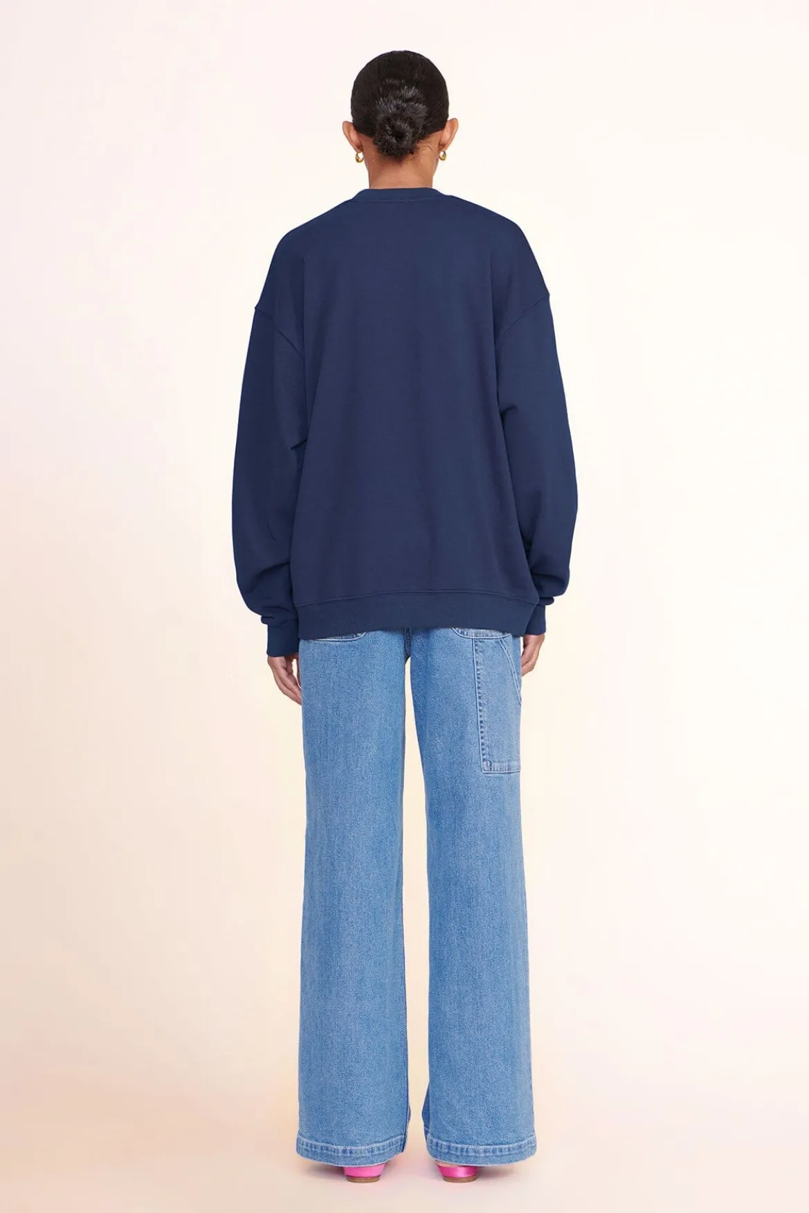 STAUD CUSTOM STAUD x C.BONZ OVERSIZED SWEATSHIRT | NAVY