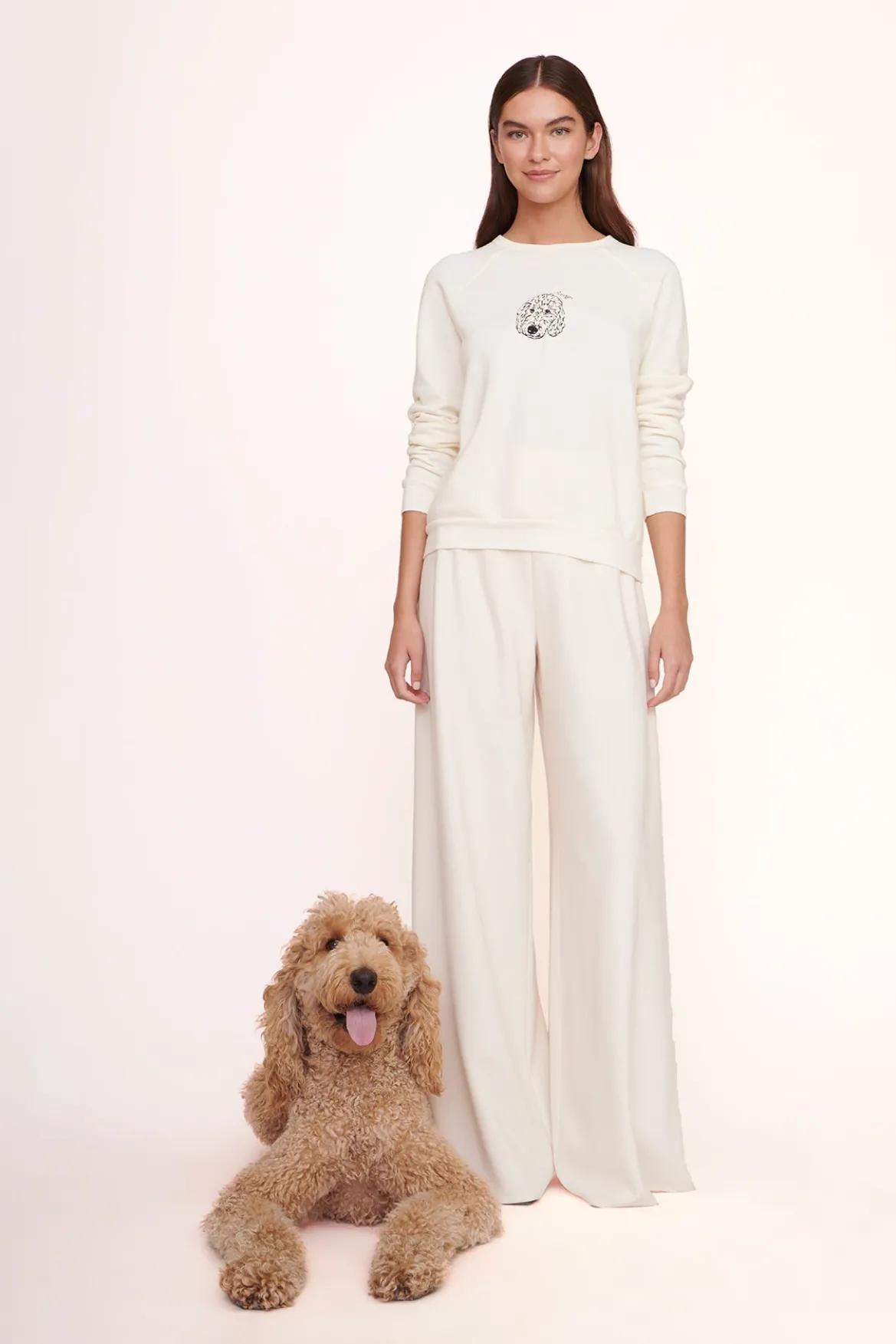 STAUD CUSTOM SWEATSHIRT | CREAM