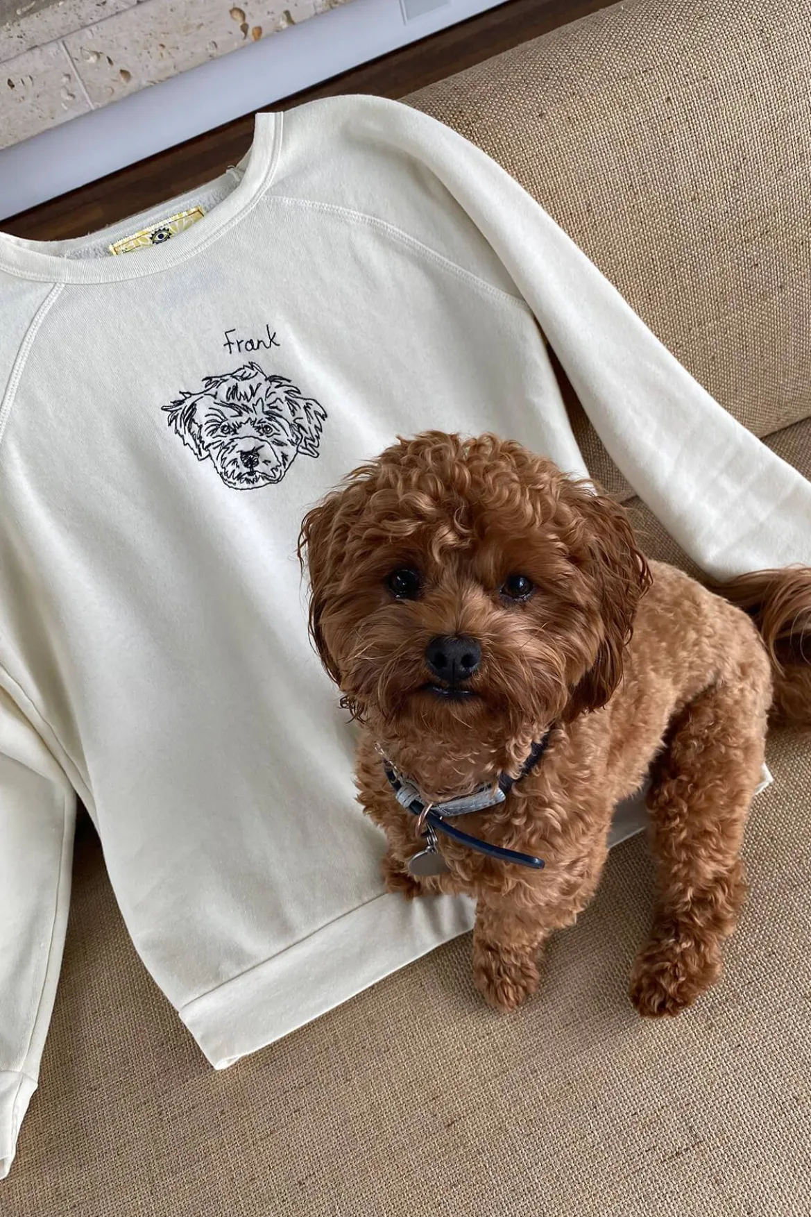 STAUD CUSTOM SWEATSHIRT | CREAM