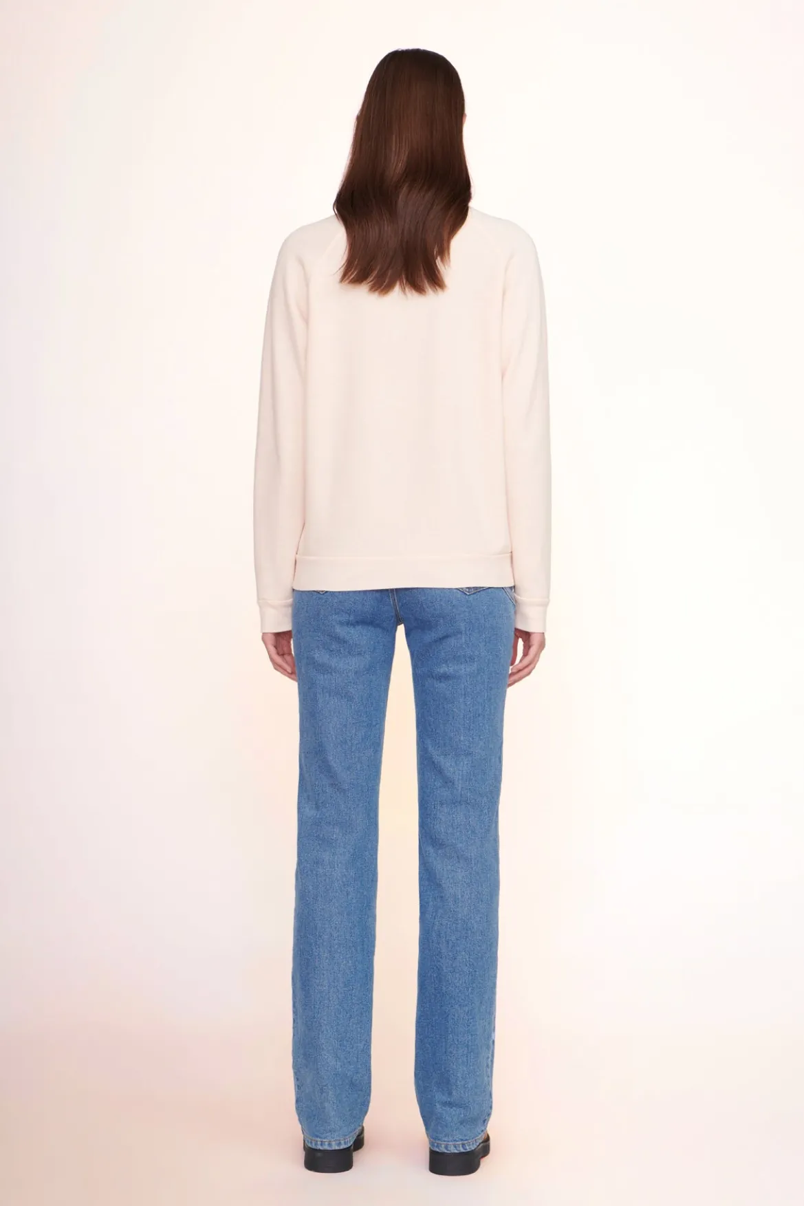 STAUD CUSTOM SWEATSHIRT | LIGHT PINK