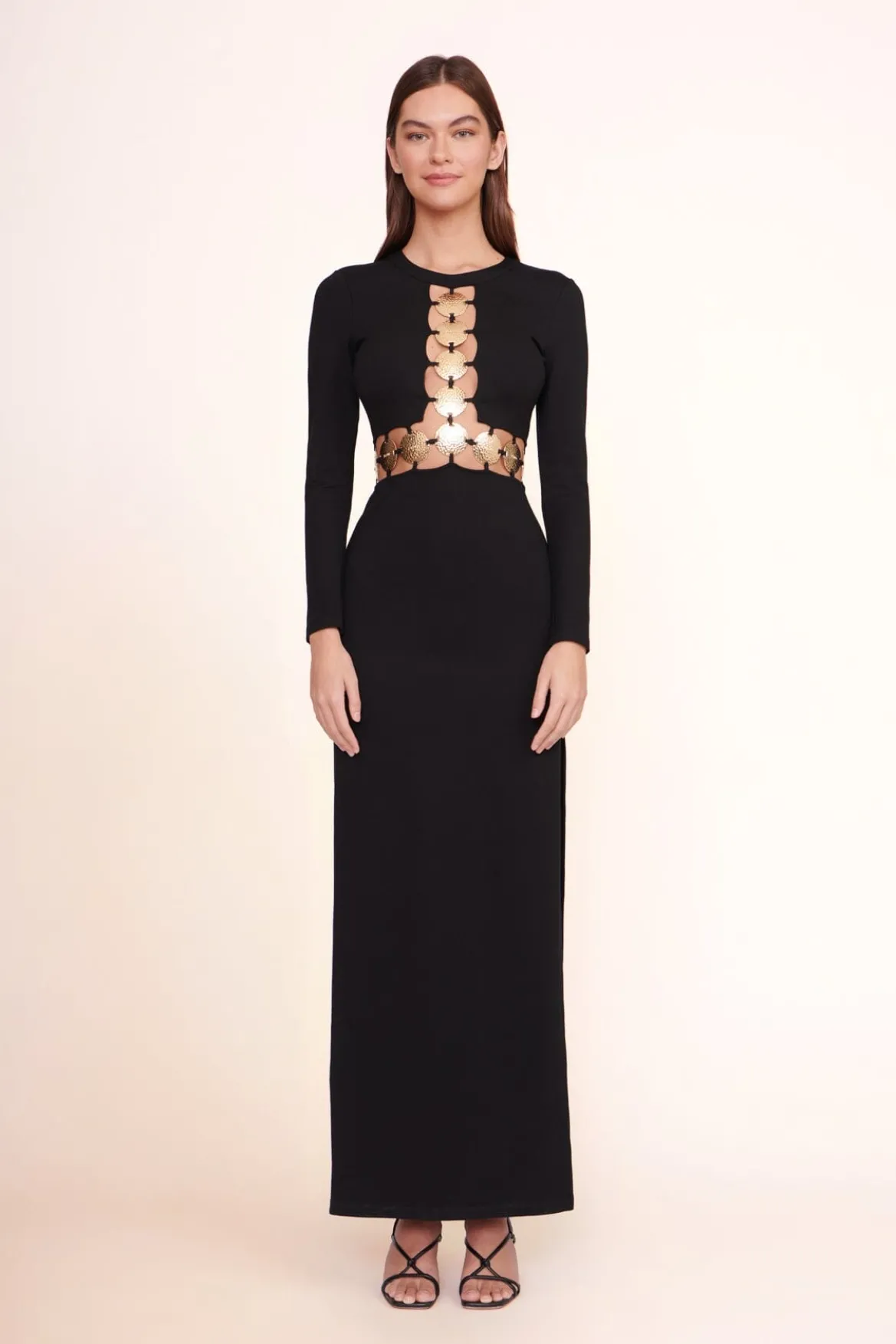 STAUD DELPHINE DRESS BLACK