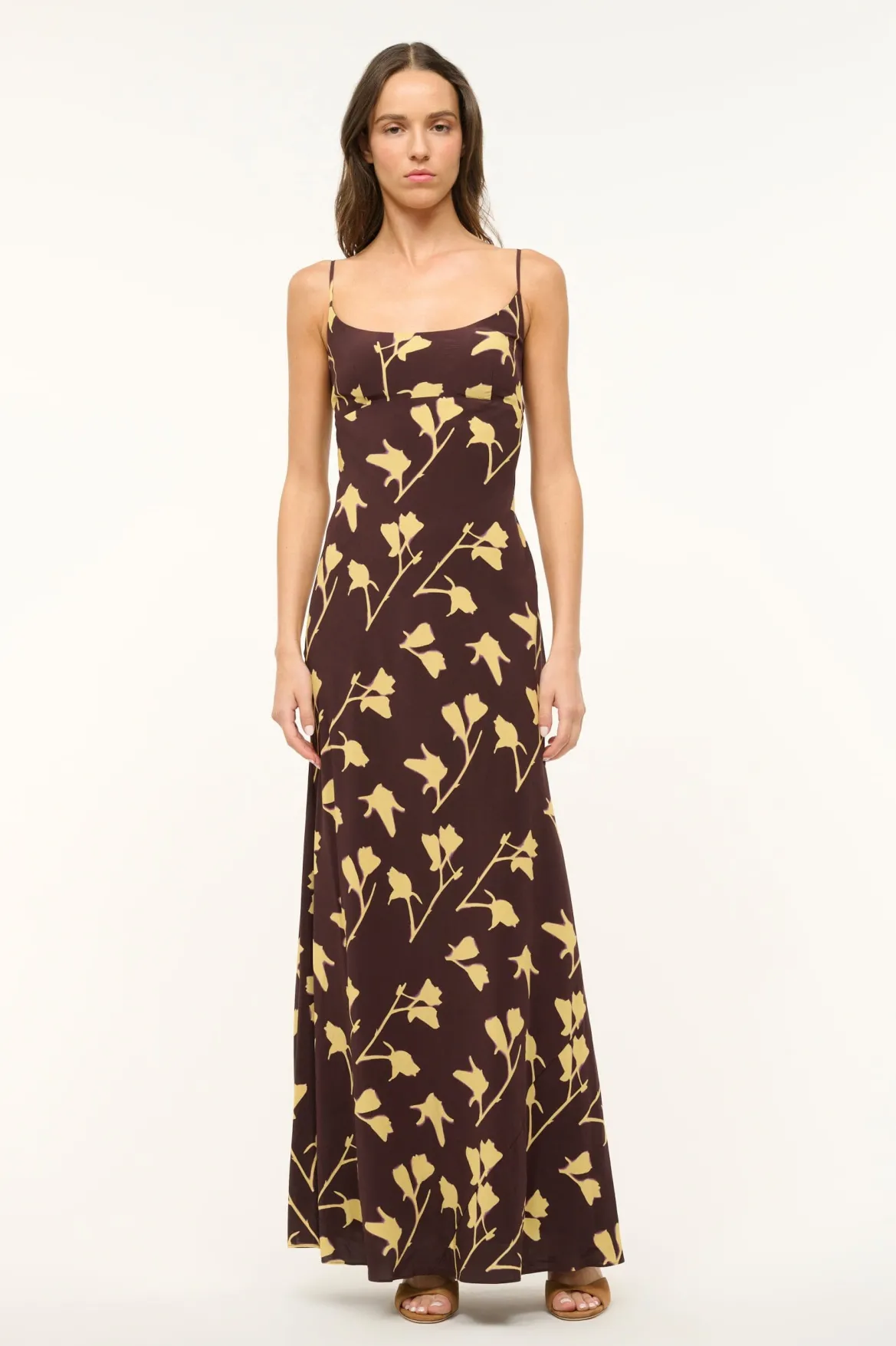 STAUD DINAH DRESS EARTH PRESSED FLORAL
