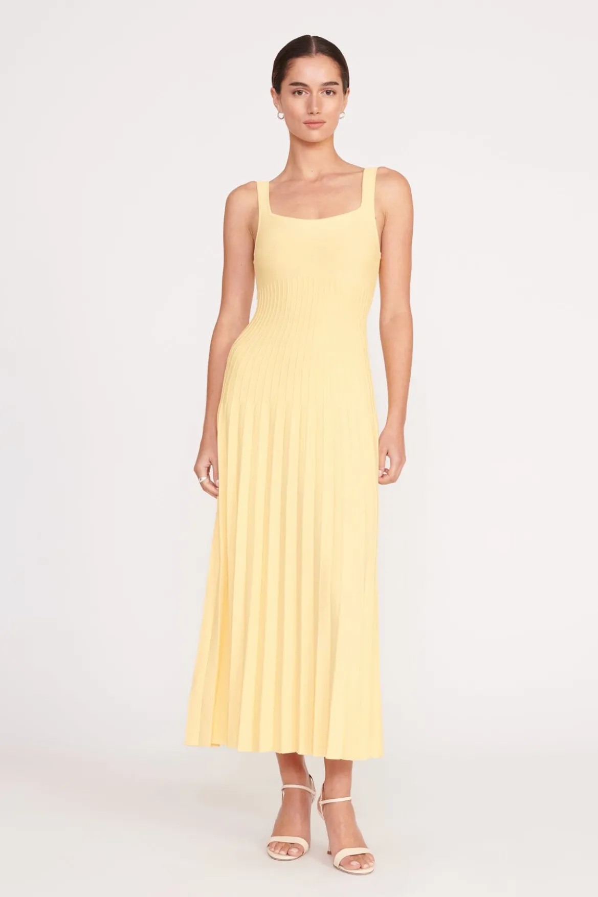 STAUD ELLISON DRESS LEMON DROP
