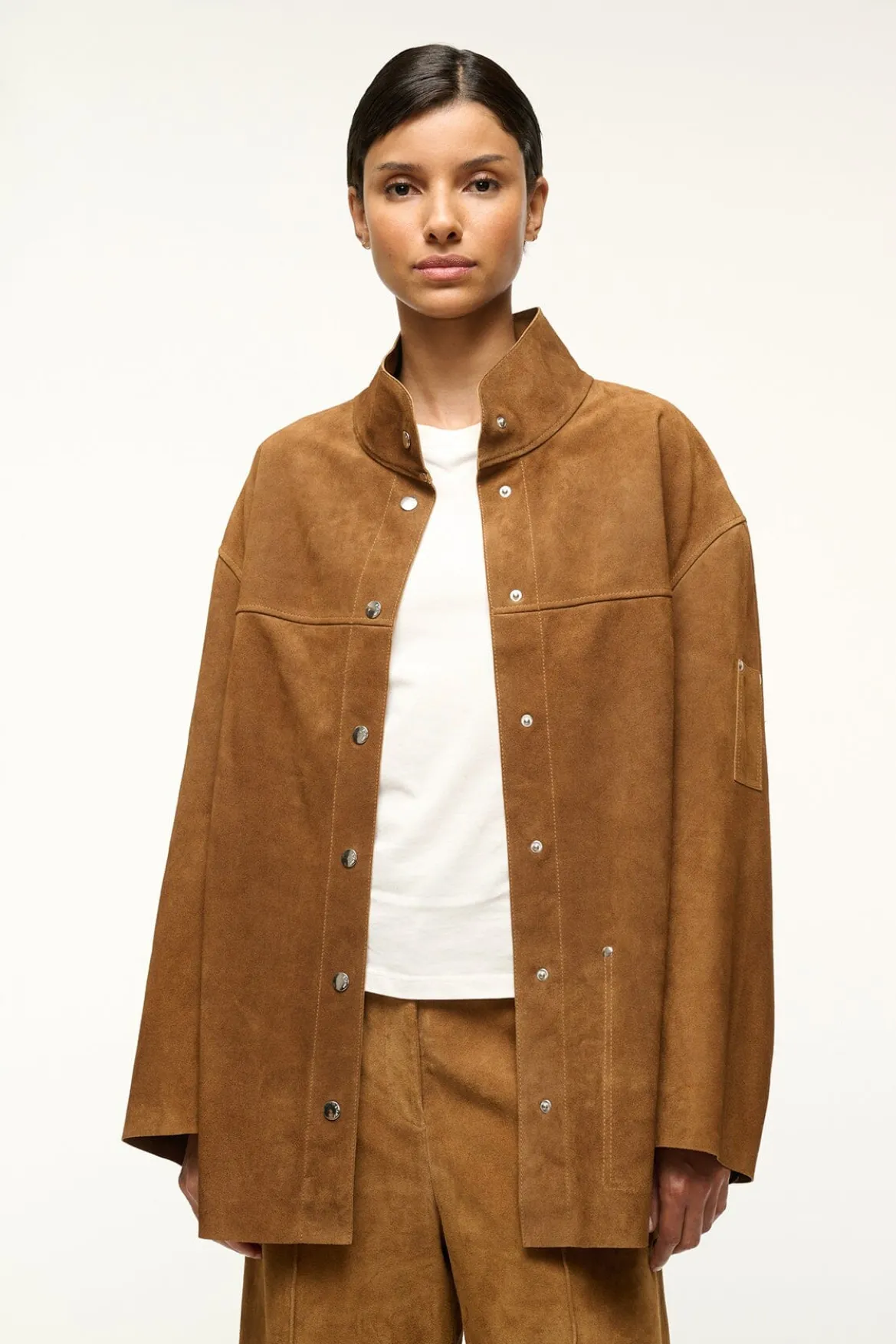 STAUD FOUNDATION JACKET TAN