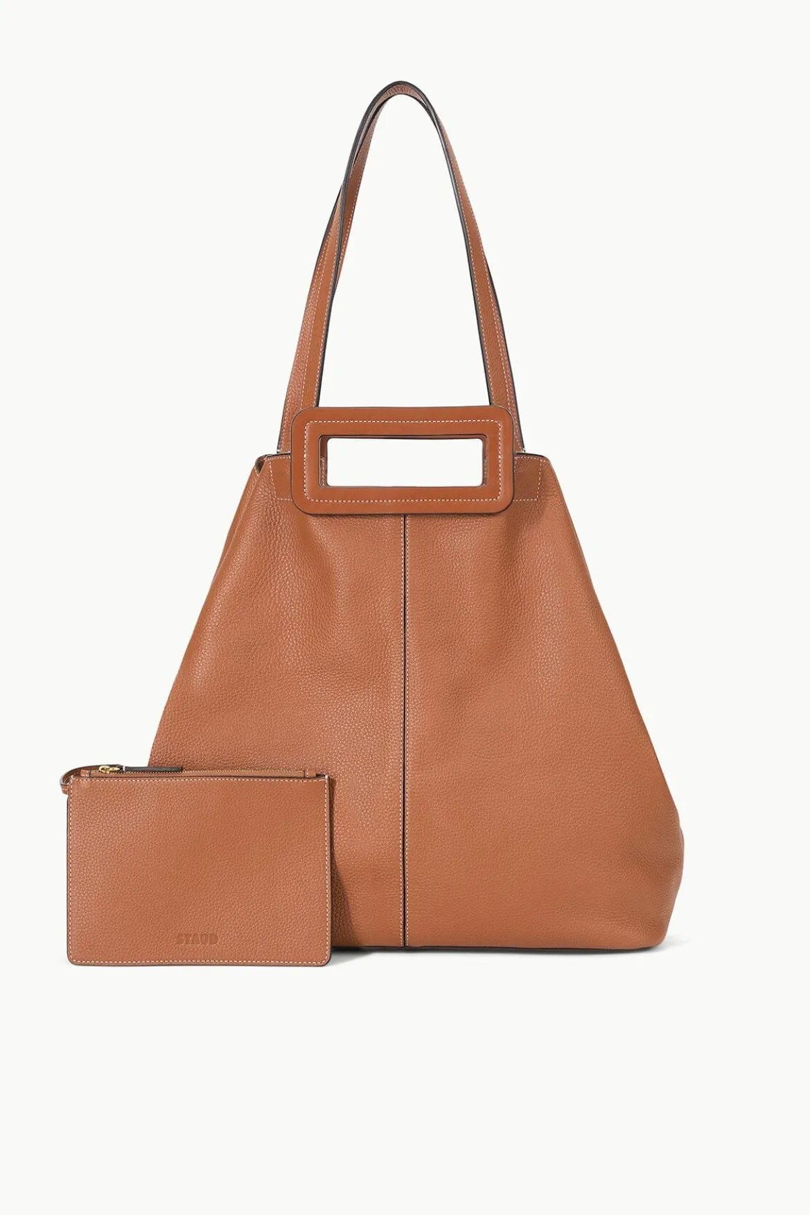 STAUD GRANDE TOTE BAG TAN