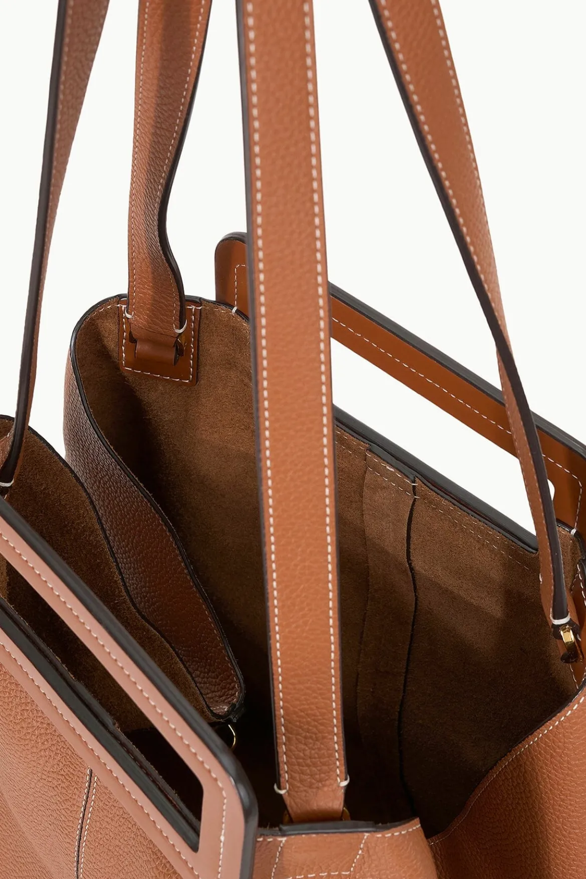 STAUD GRANDE TOTE BAG TAN