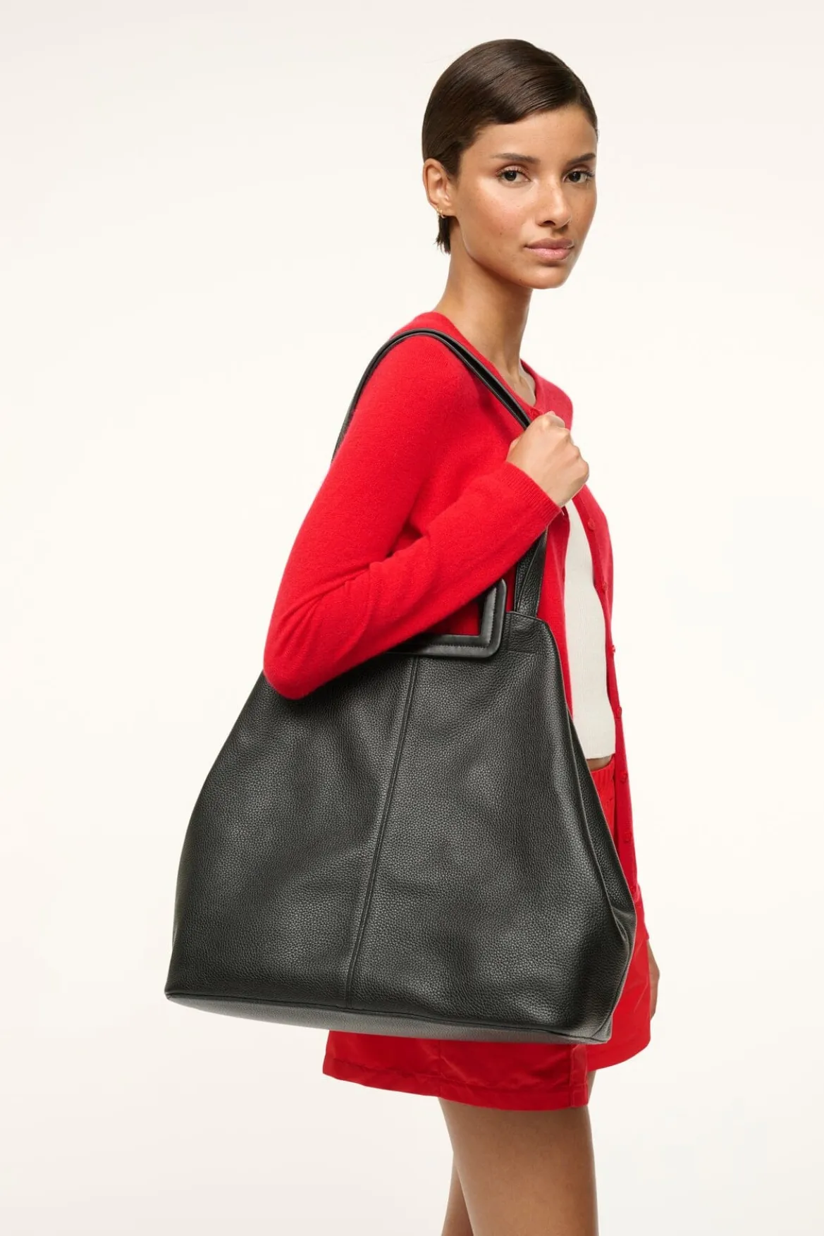 STAUD GRANDE TOTE BAG BLACK