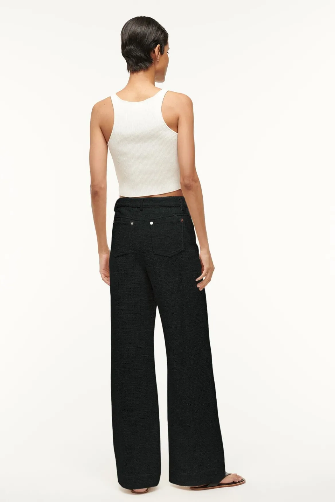 STAUD GRAYSON PANT IVORY