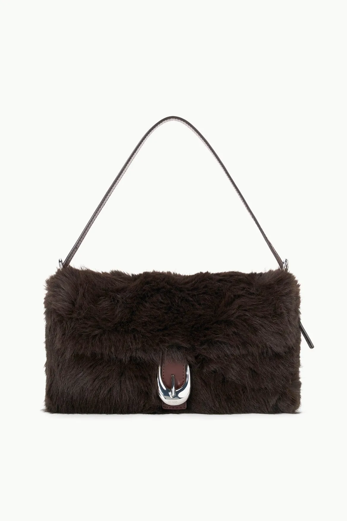 STAUD HARLOW FAUX FUR BAG ESPRESSO