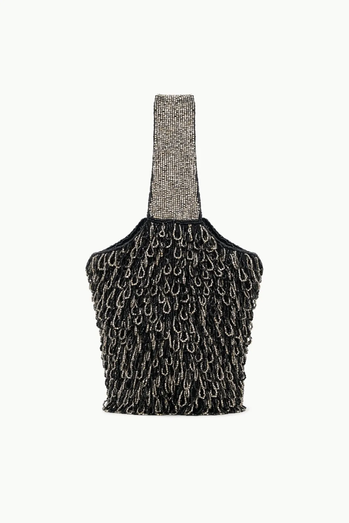 STAUD HARUKO BEADED BAG BLACK