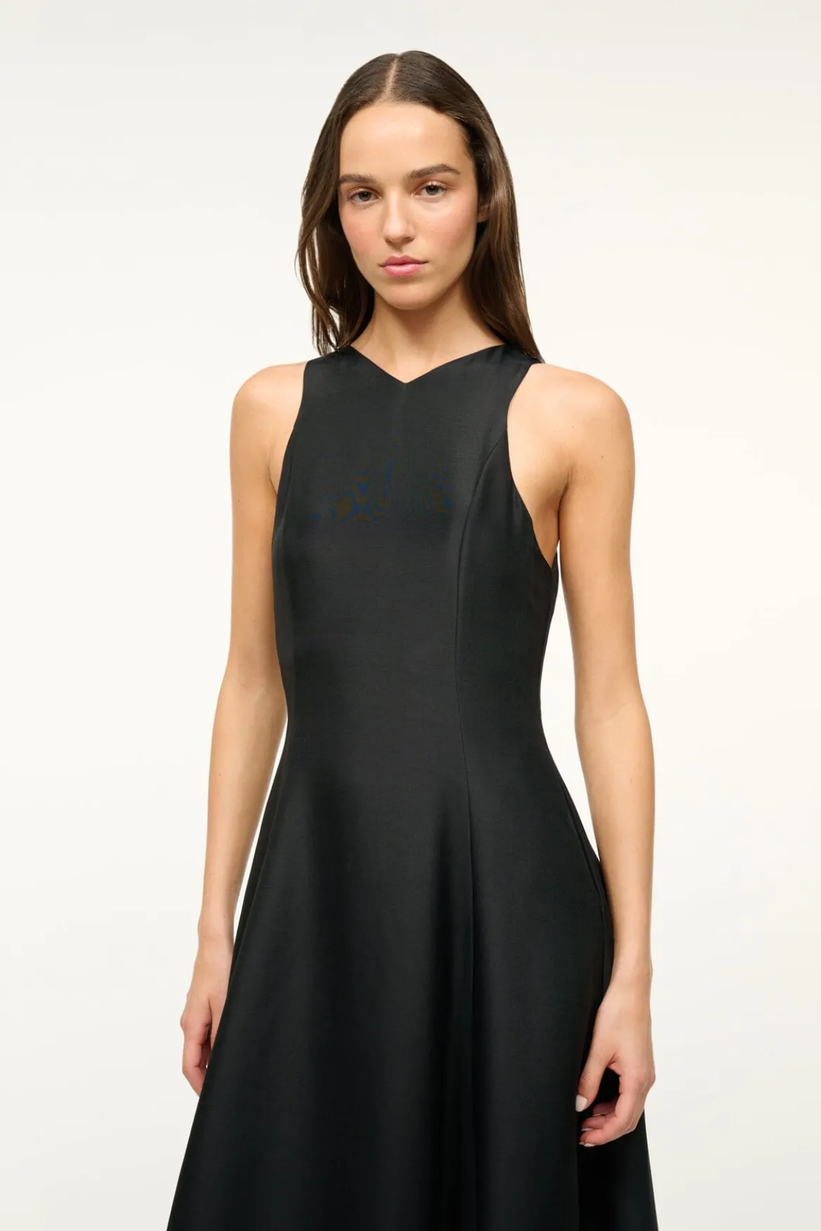 STAUD HEIKE DRESS BLACK