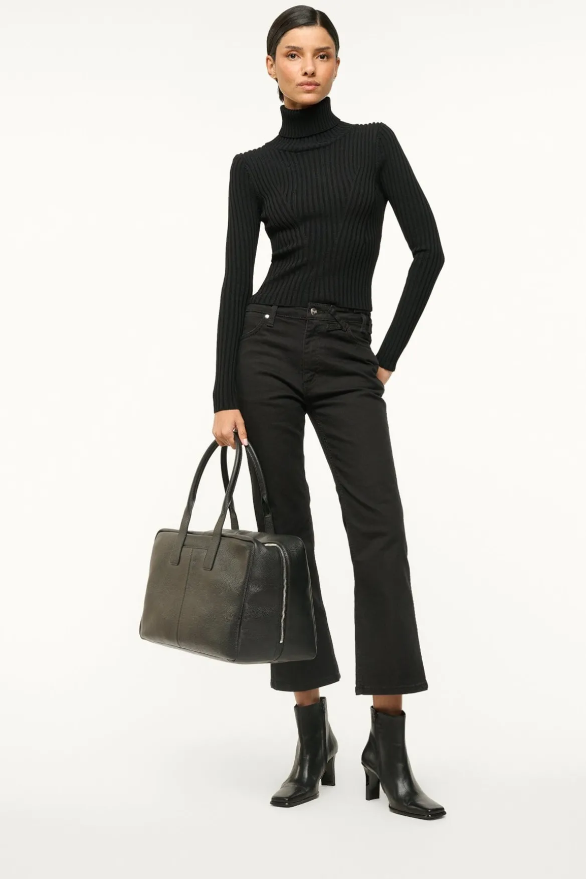 STAUD HENDRIX ANKLE BOOT BLACK