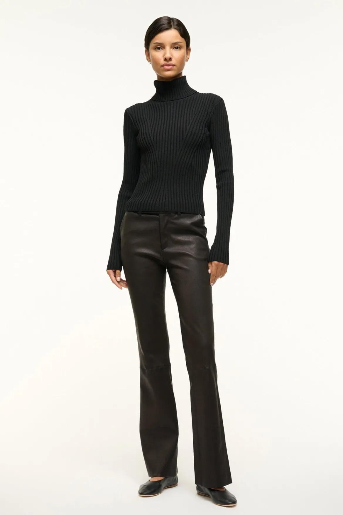 STAUD JACE TOP BLACK