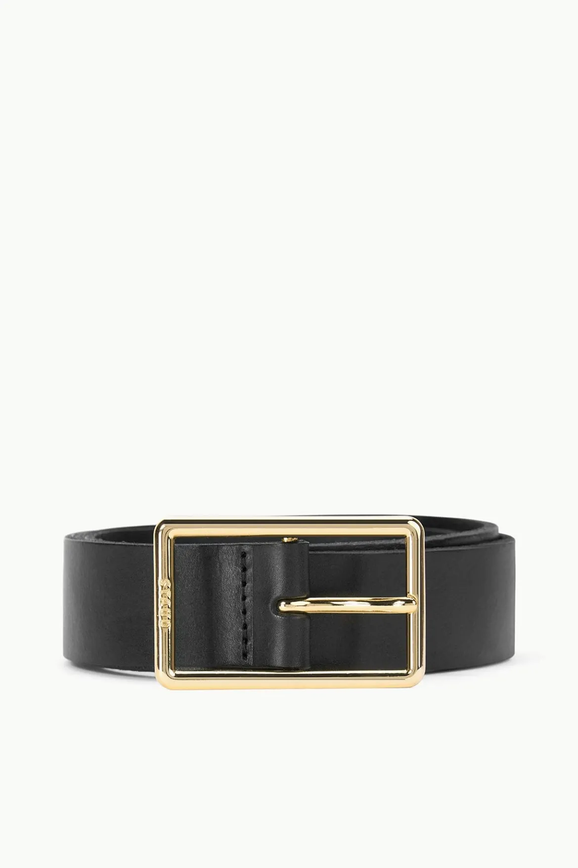 STAUD JEANS BELT - BLACK YELLOW GOLD