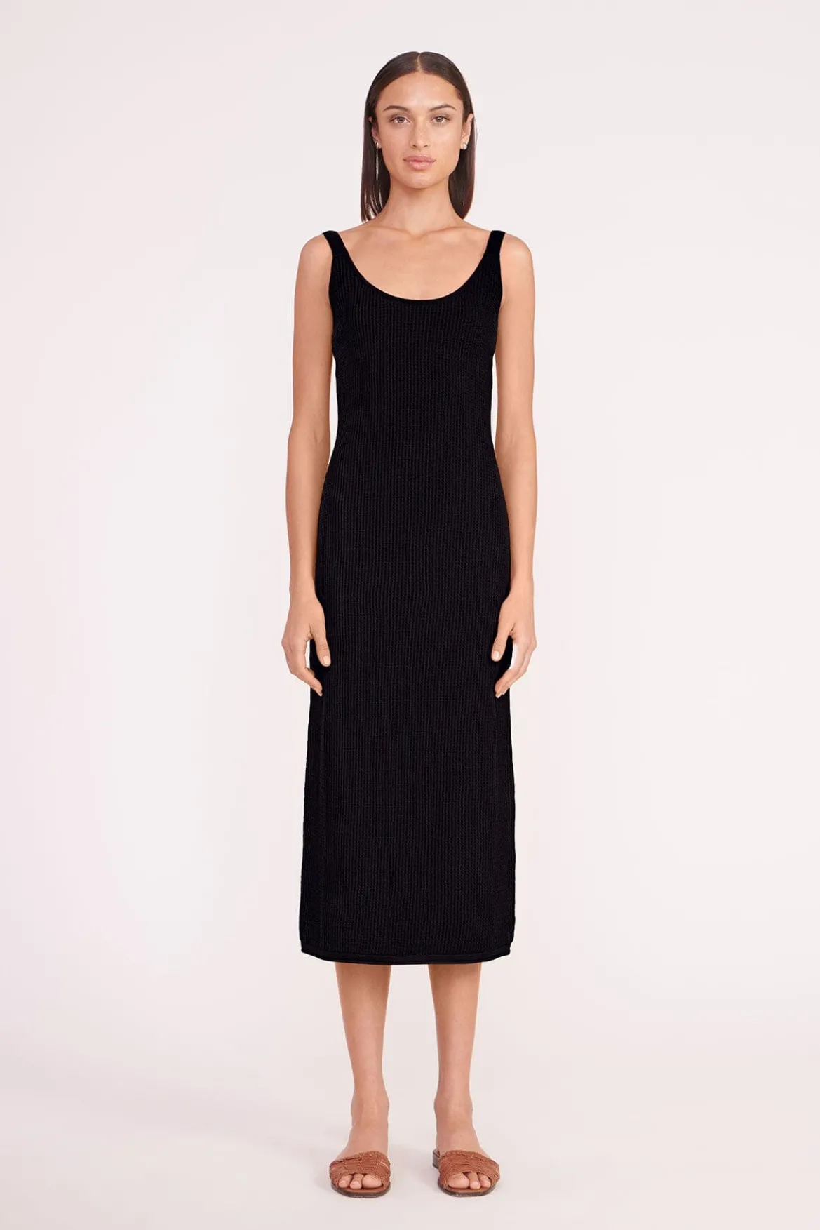 STAUD JESSICA DRESS BLACK