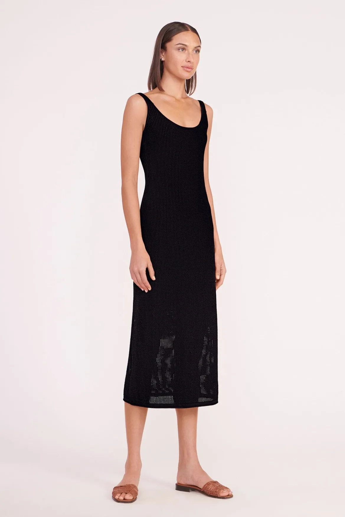 STAUD JESSICA DRESS BLACK