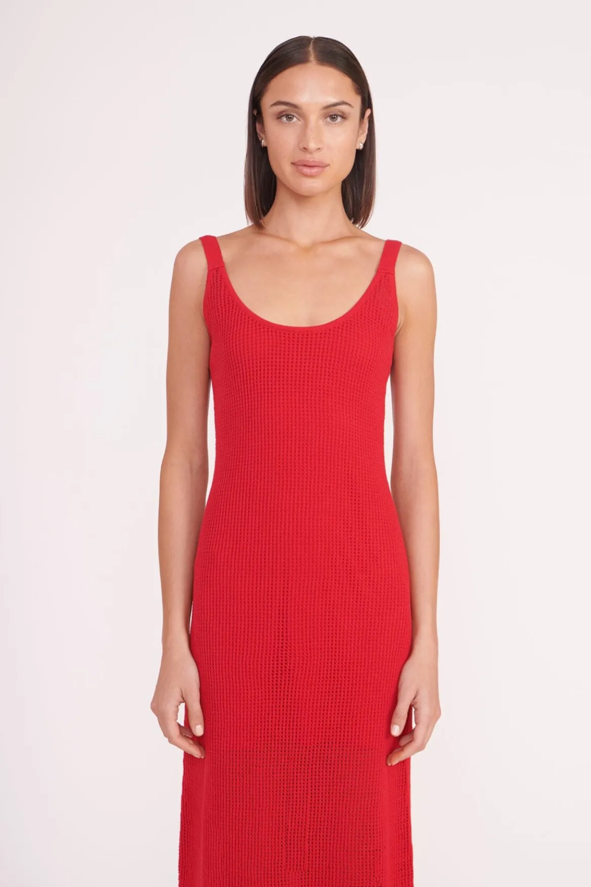 STAUD JESSICA DRESS RUBY