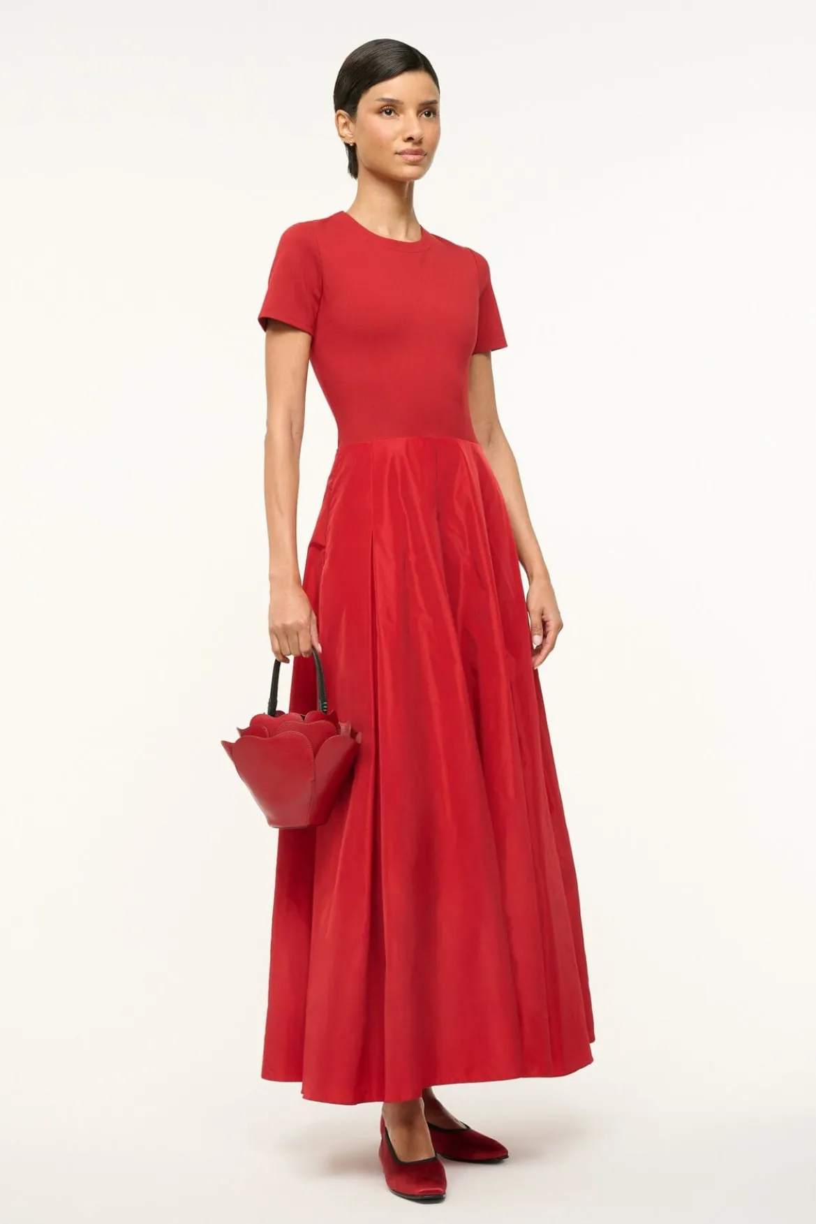 STAUD JULIET BAG ROUGE