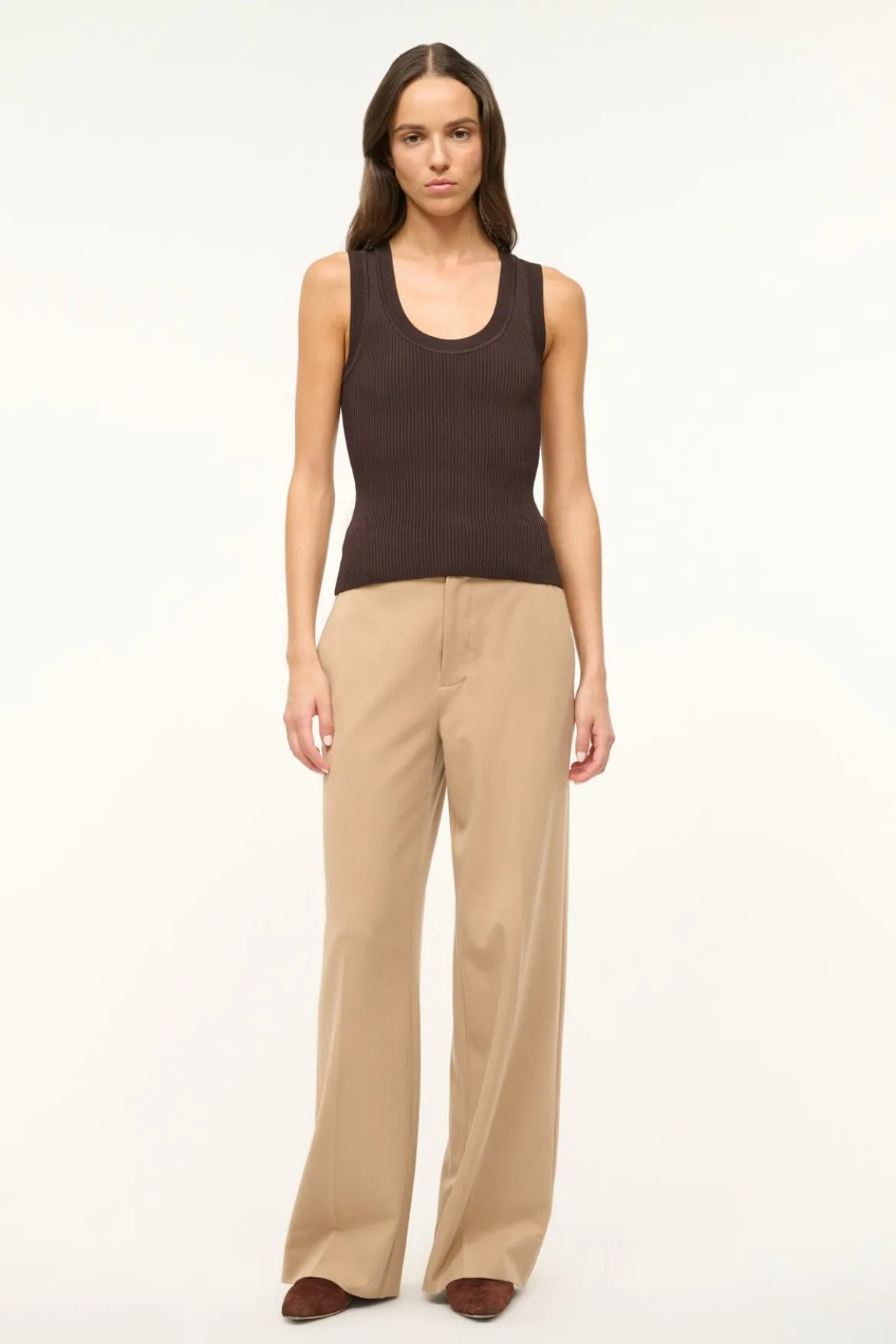 STAUD JULIETTE TOP EARTH