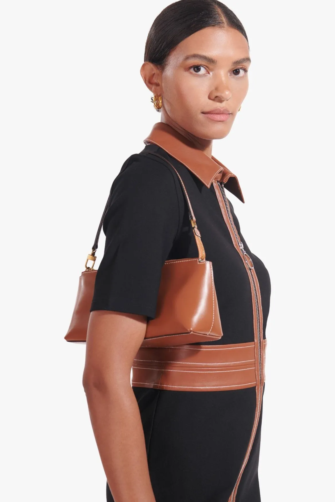 STAUD KAIA SHOULDER BAG | TAN
