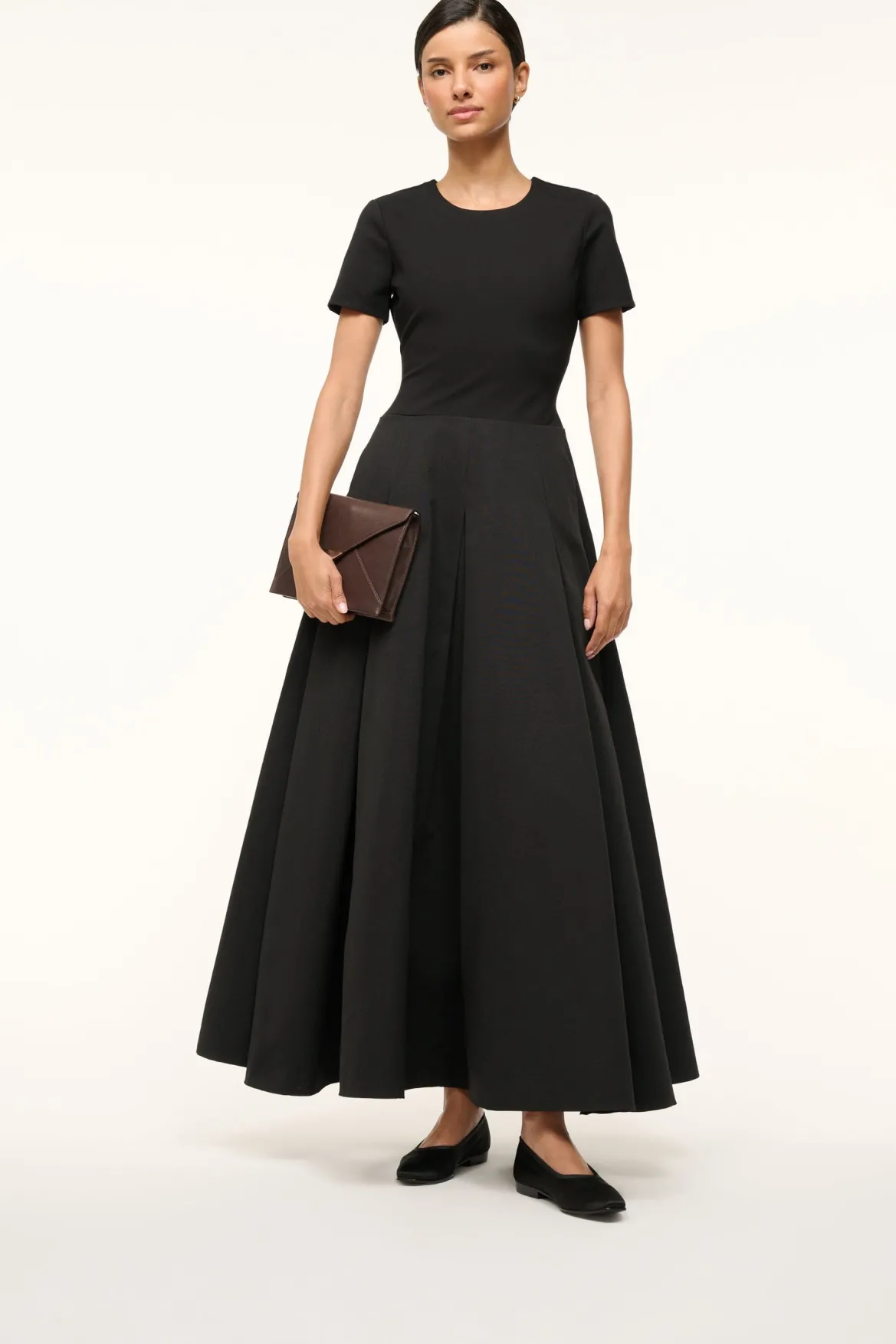 STAUD KEITH BALLET FLAT BLACK